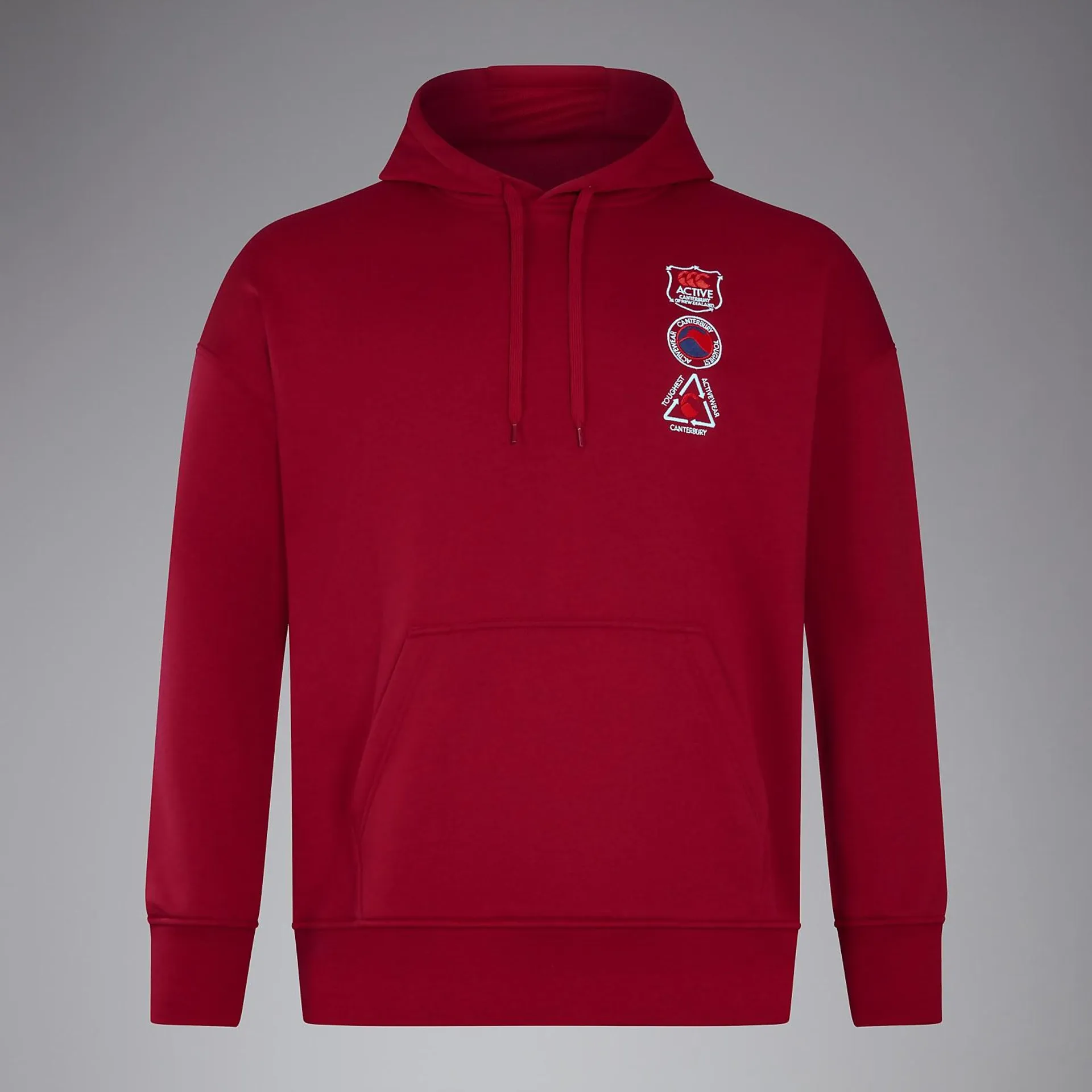 ADULT UNISEX OVERSIZE HOODY RED