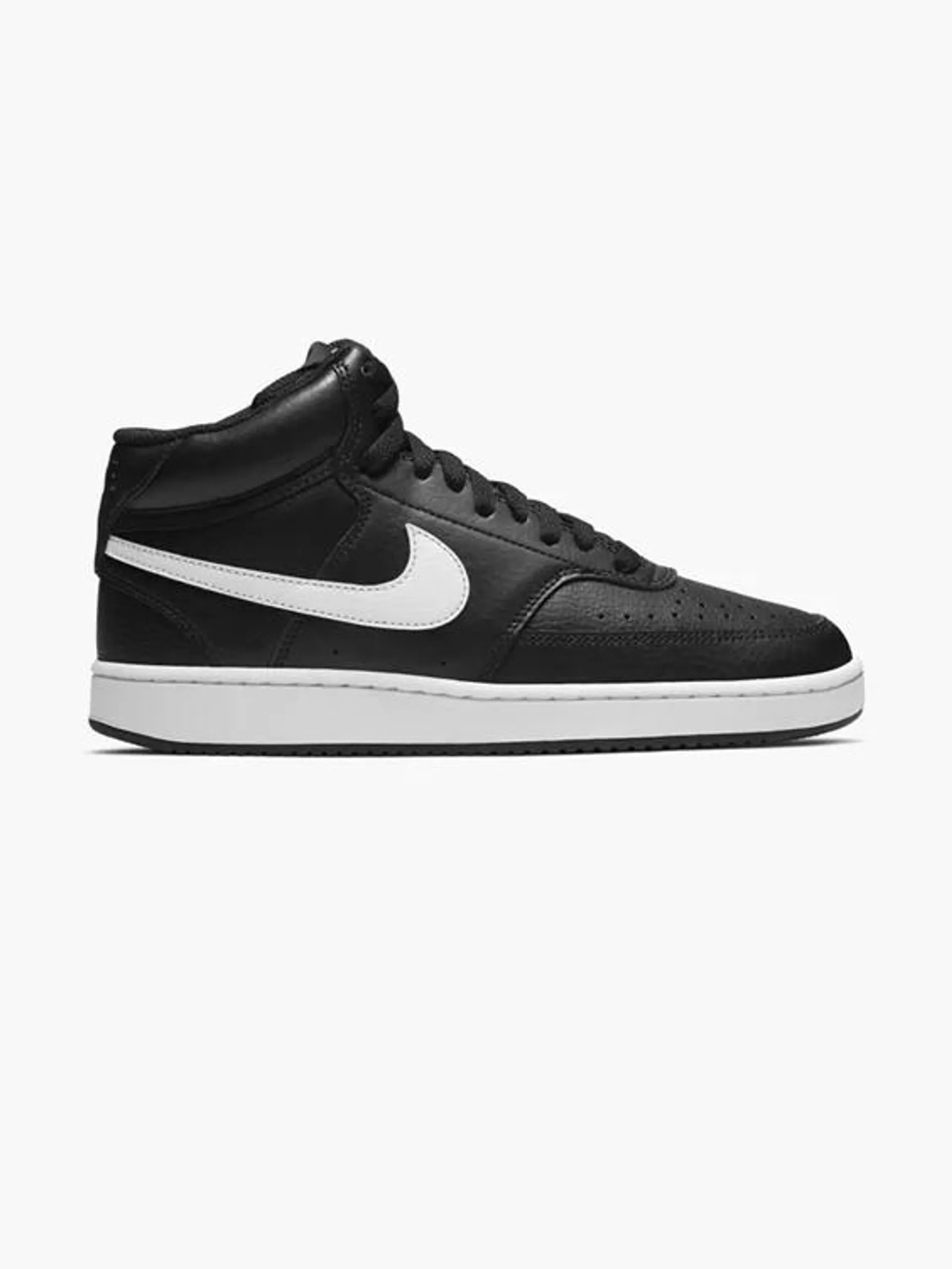Nike Black Court Vision Mid Lace-up Trainer