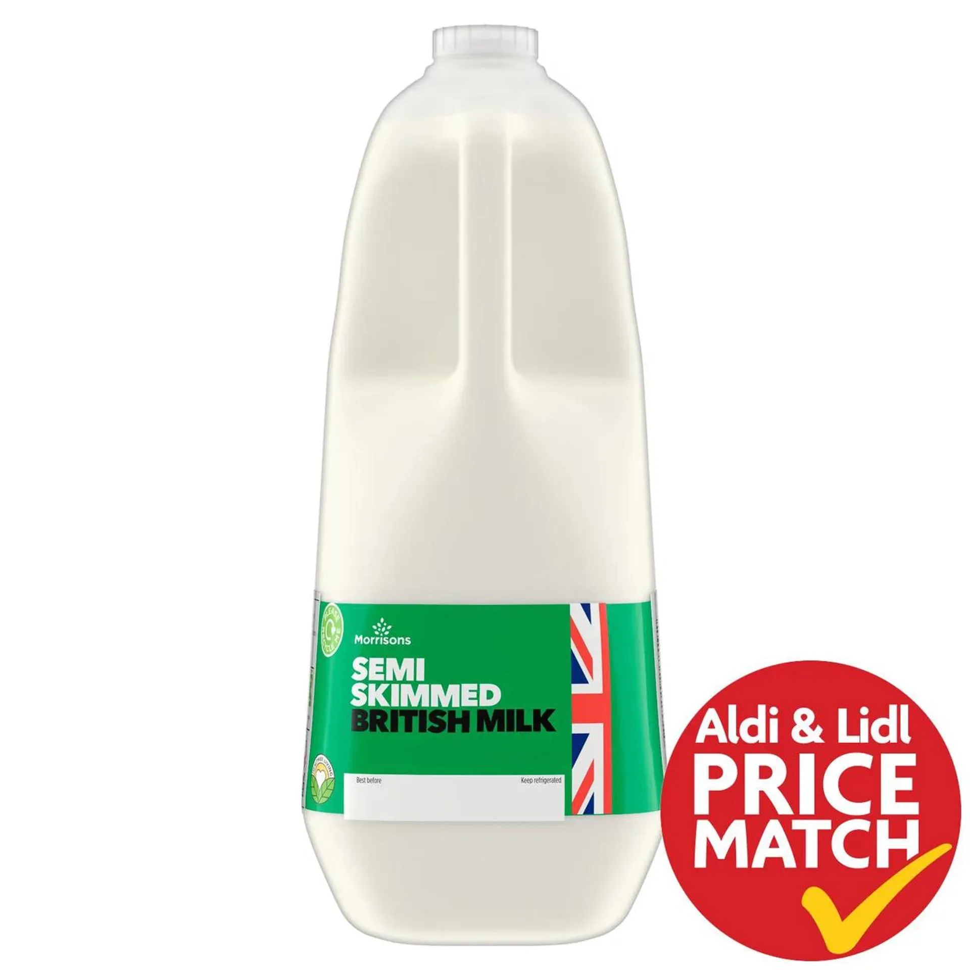 Morrisons Semi Skimmed British Milk 4 Pints