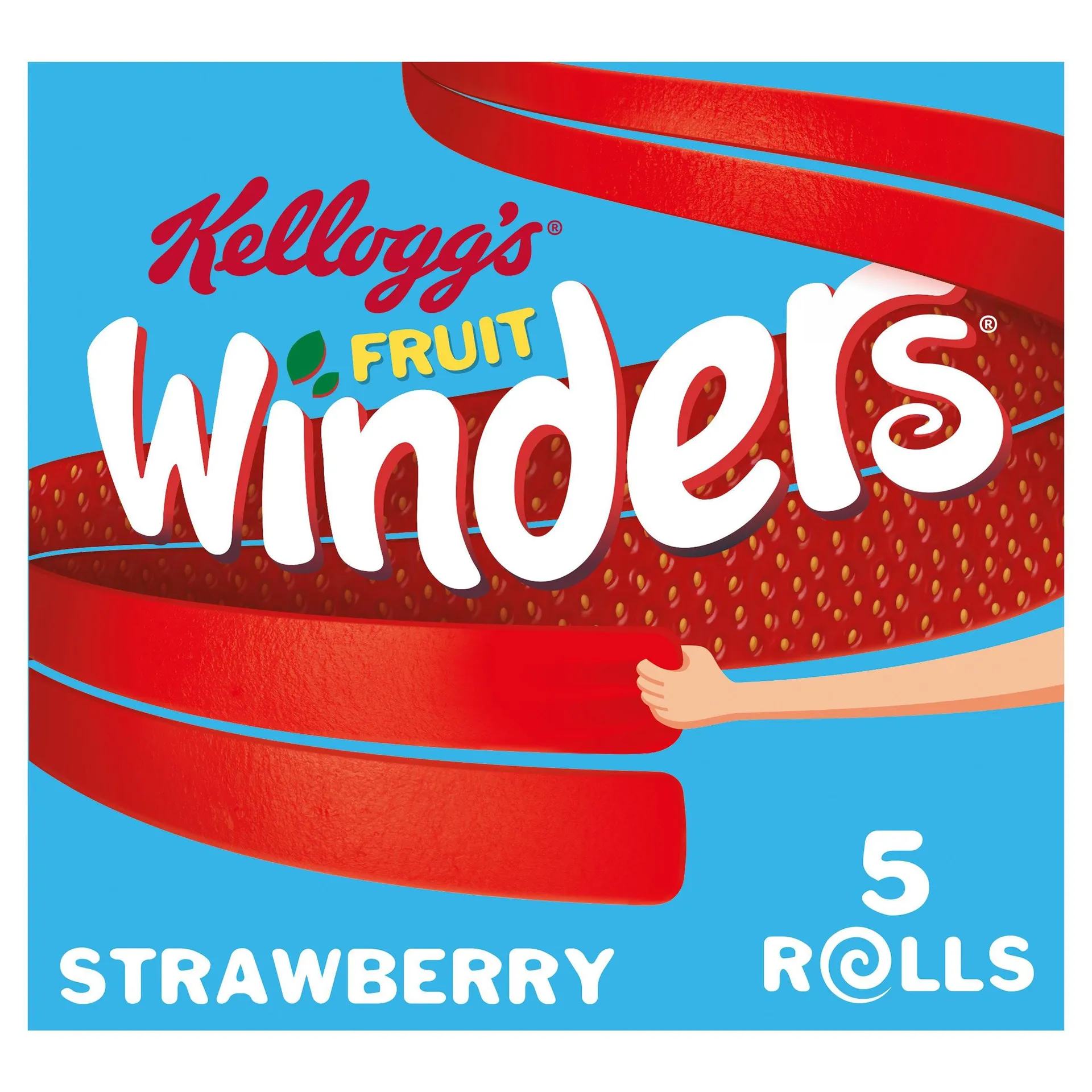 Kellogg's Fruit Winders Strawberry Snack Rolls 5x17g