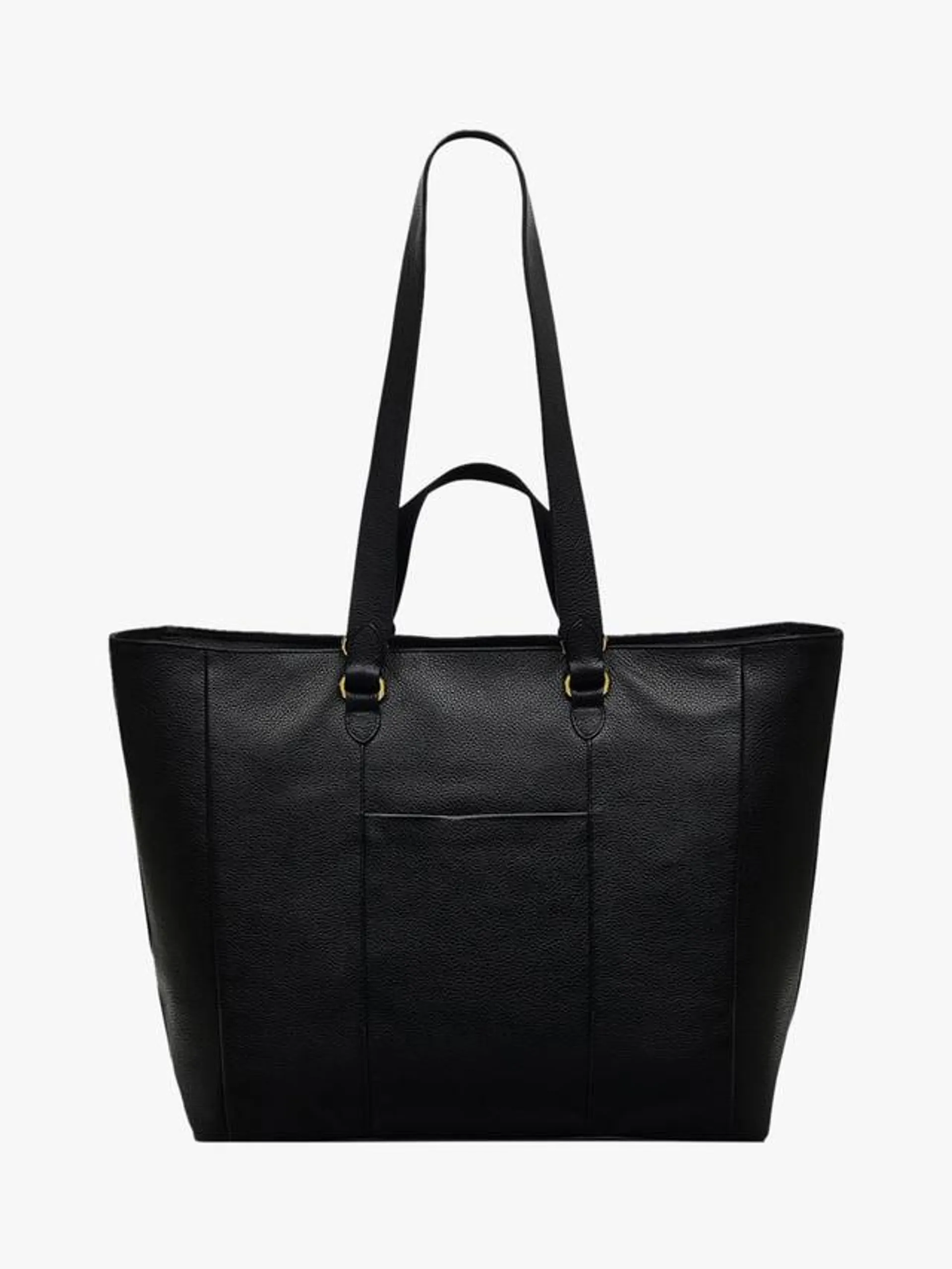 Greenhill Lane Large Leather Zip Top Tote Bag