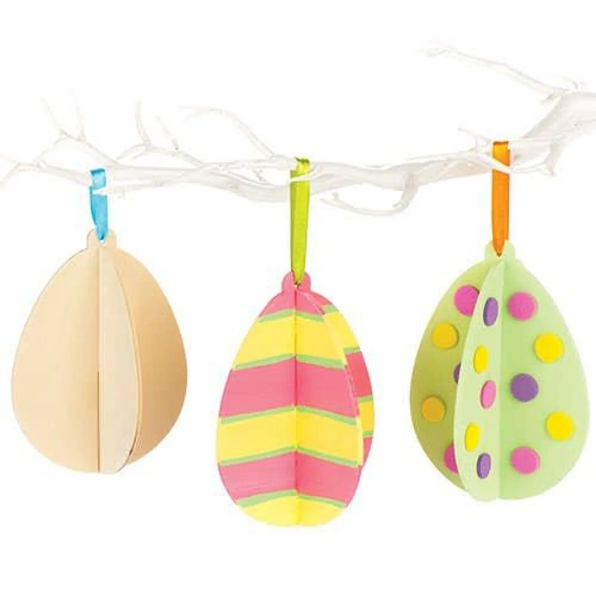 Wooden 3D Easter Eggs