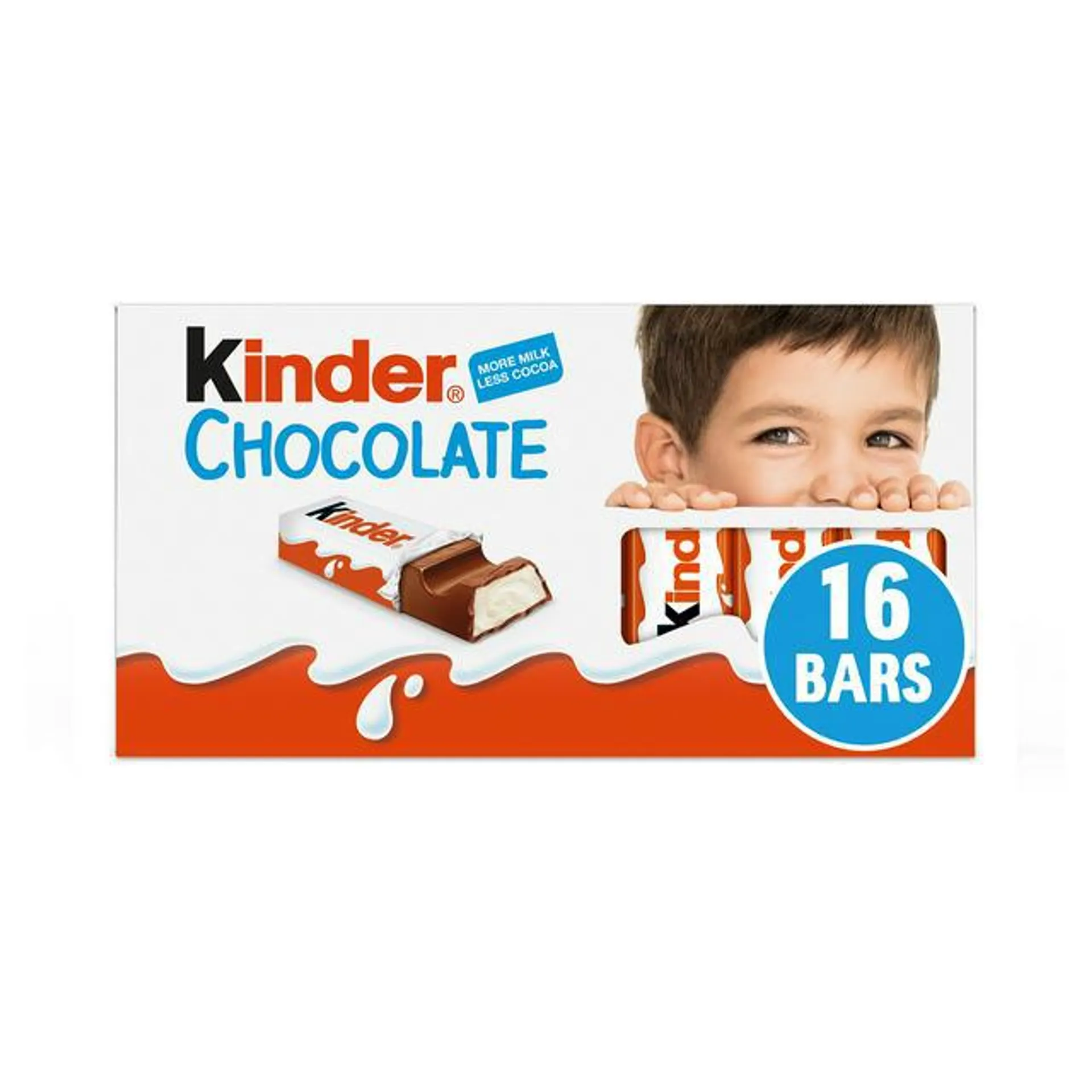 Kinder Chocolate Small Snack Bars Multipack 16x12.5g