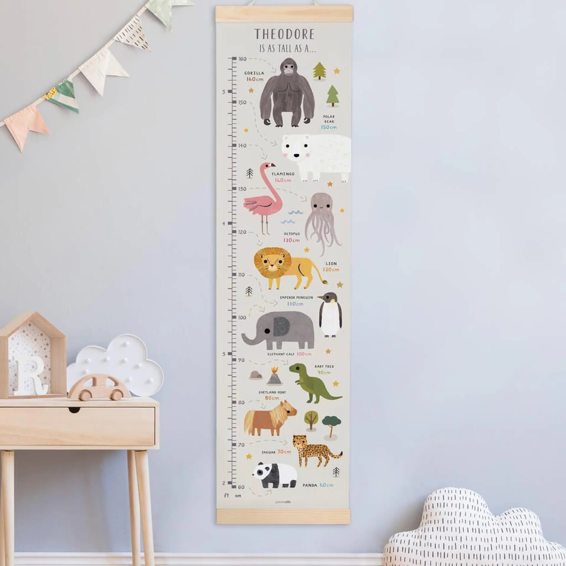 Personalised As Tall As Height Chart