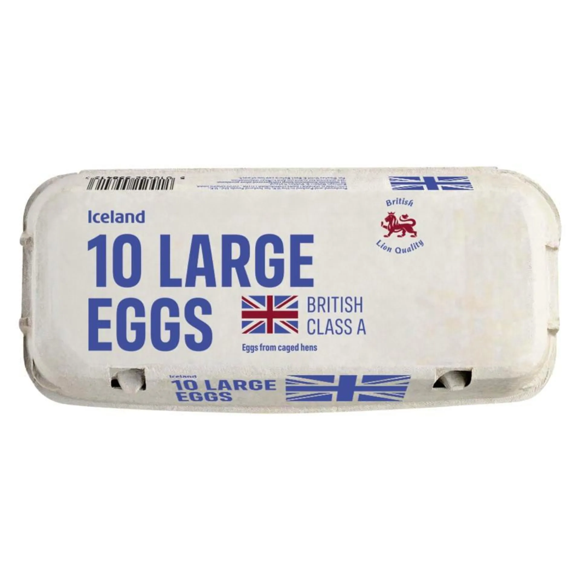 Iceland 10 Large Class A British Eggs