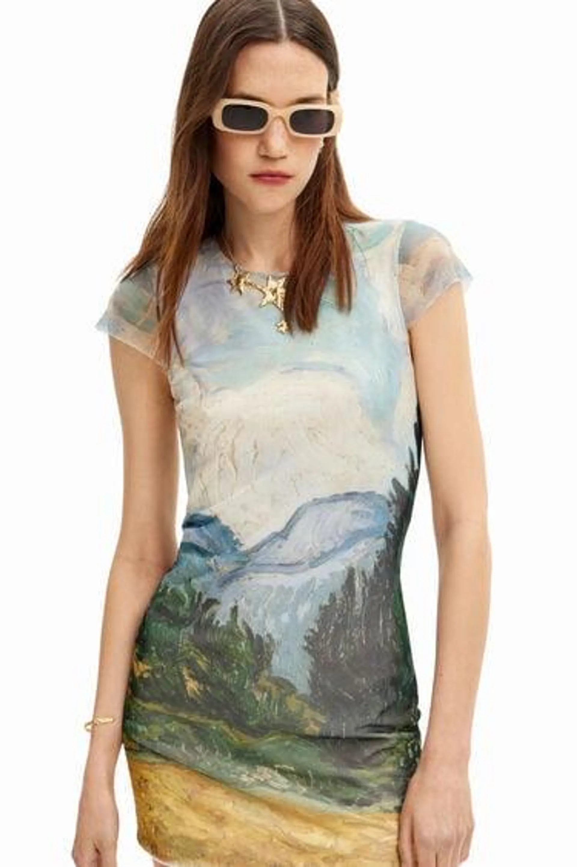 Kurzes Kleid Van Gogh