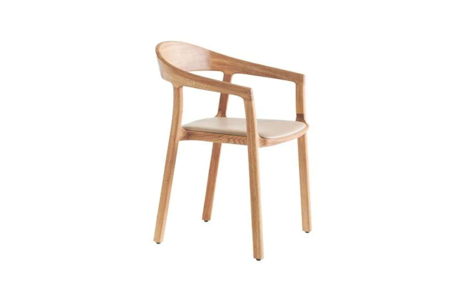 Tara Dining Chair in Oak and Select Leather 710