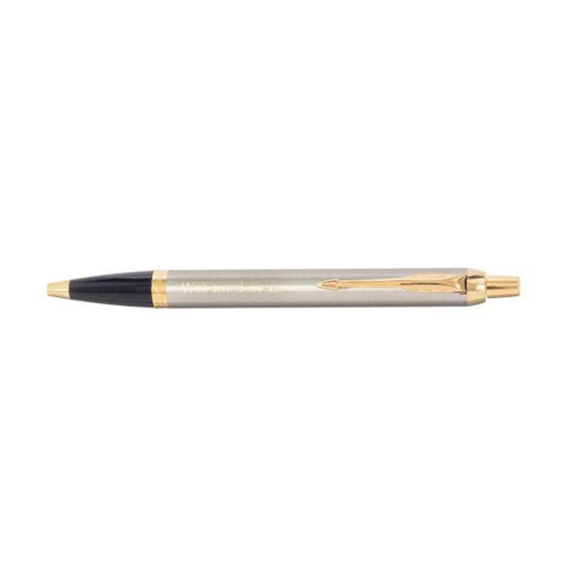 Personalised Engraved Parker IM Ballpoint Pen with Gold Trim
