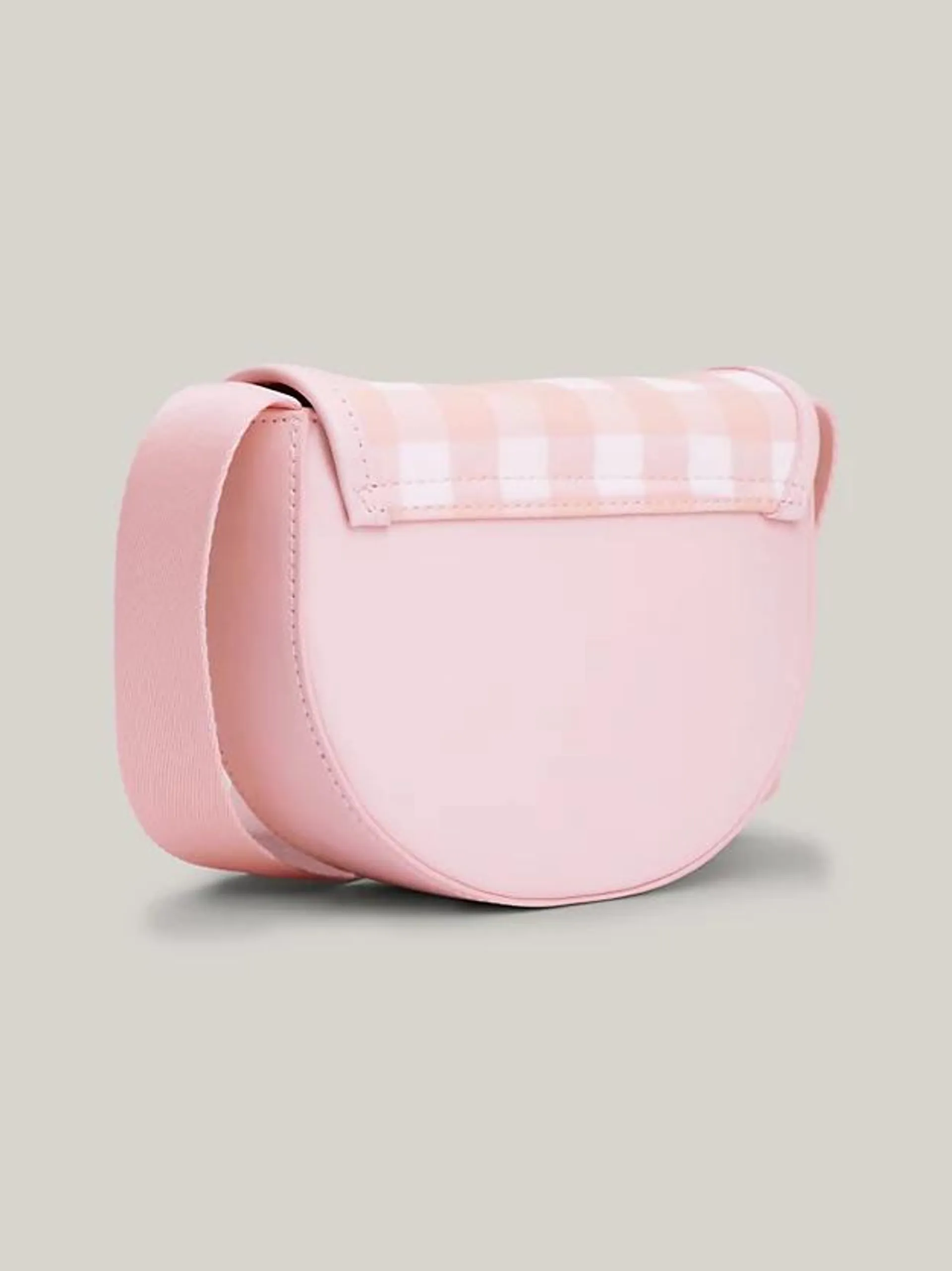 Kids' Prep Turn Lock Gingham Small Saddle Bag