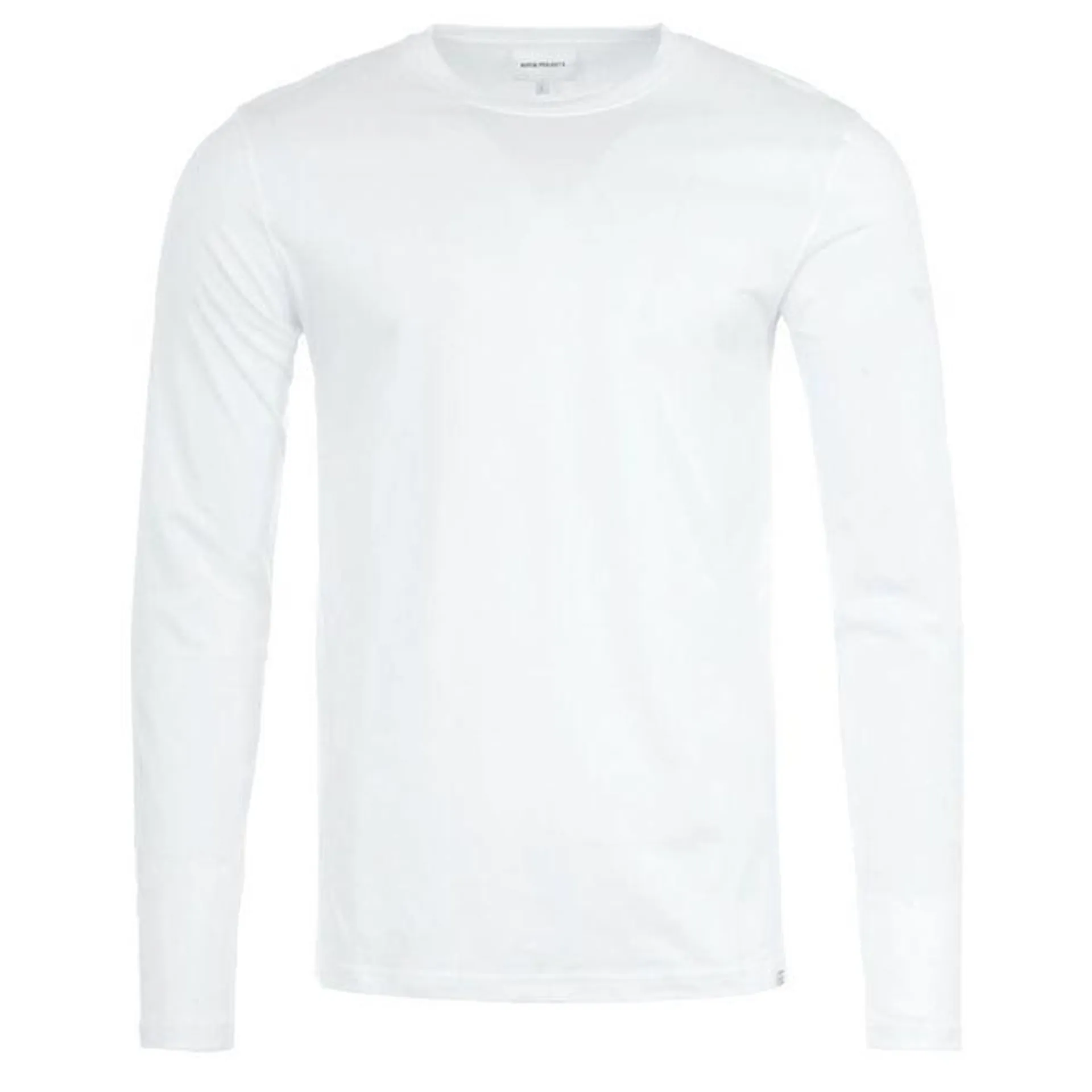 Norse Projects Mens Niels Standard Long Sleeve T-Shirt in White