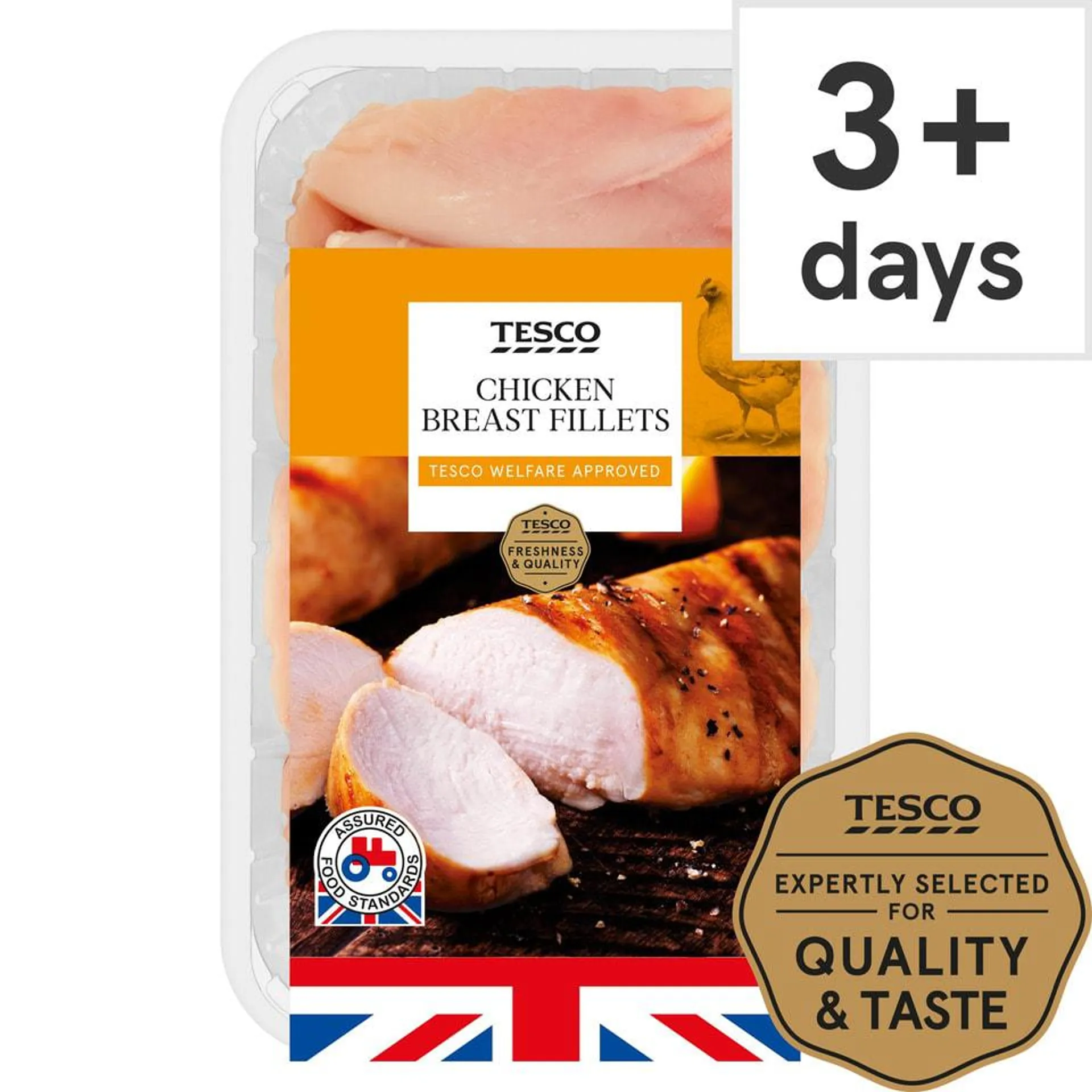 Tesco British Chicken Breast Fillets 950G