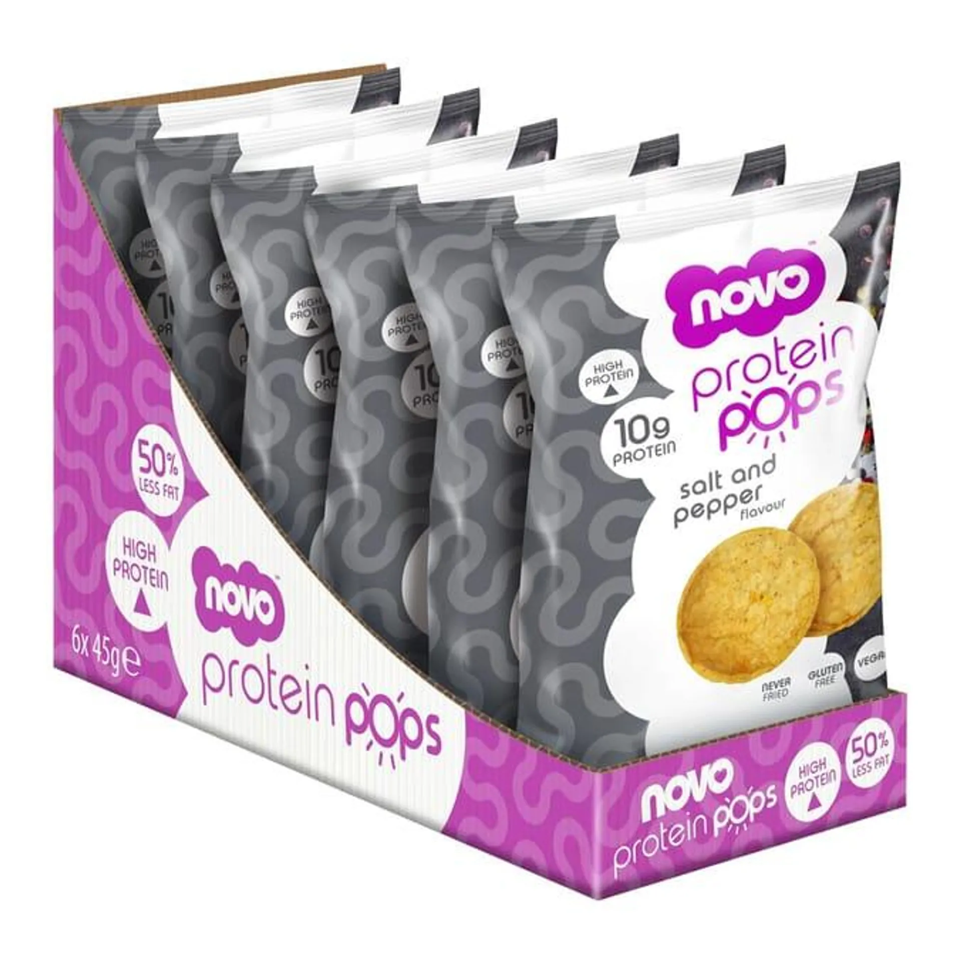 Novo Protein Pops 45g - Salt & Pepper x6