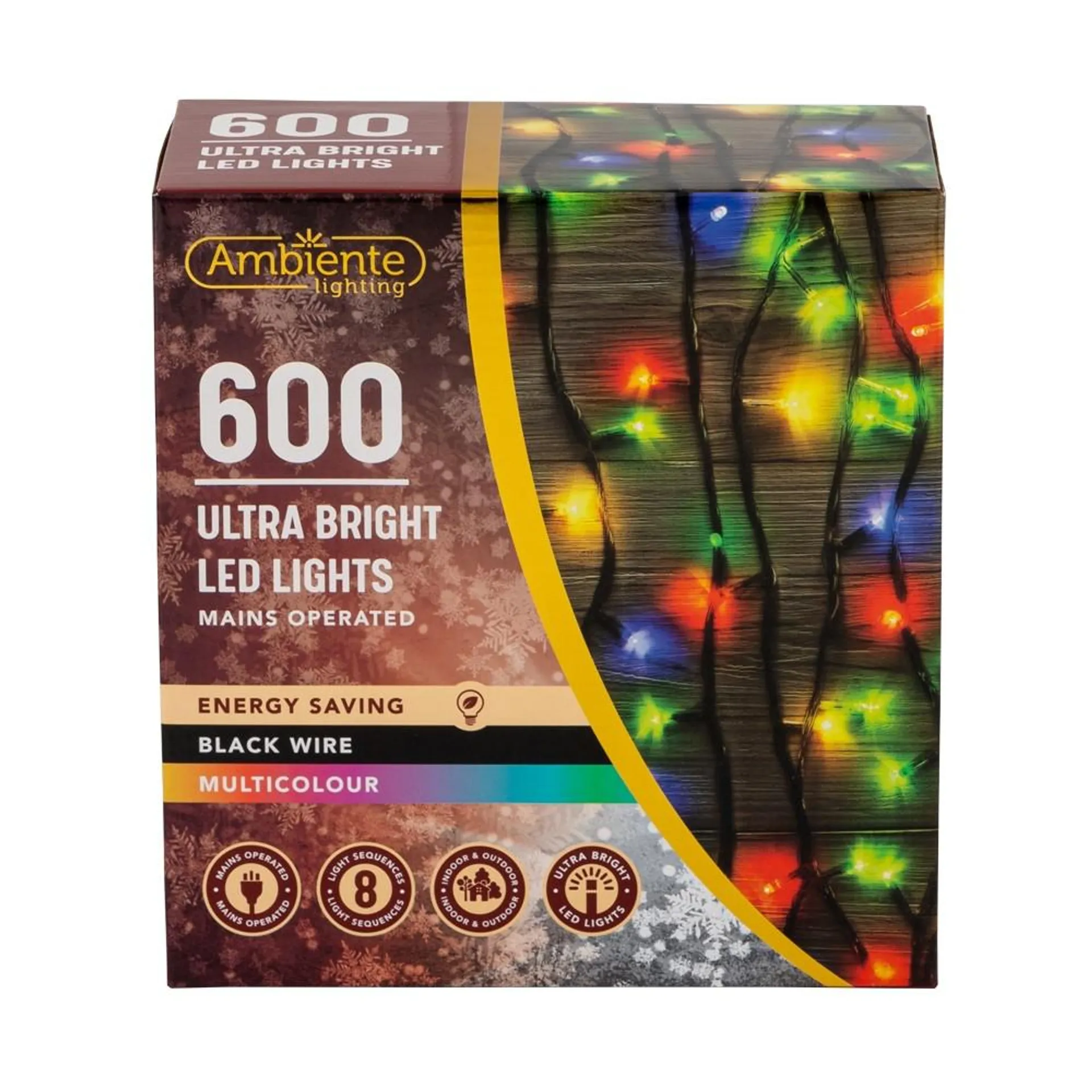600 ULTRA BRIGHT LED LIGHTS - MULTICOLOUR