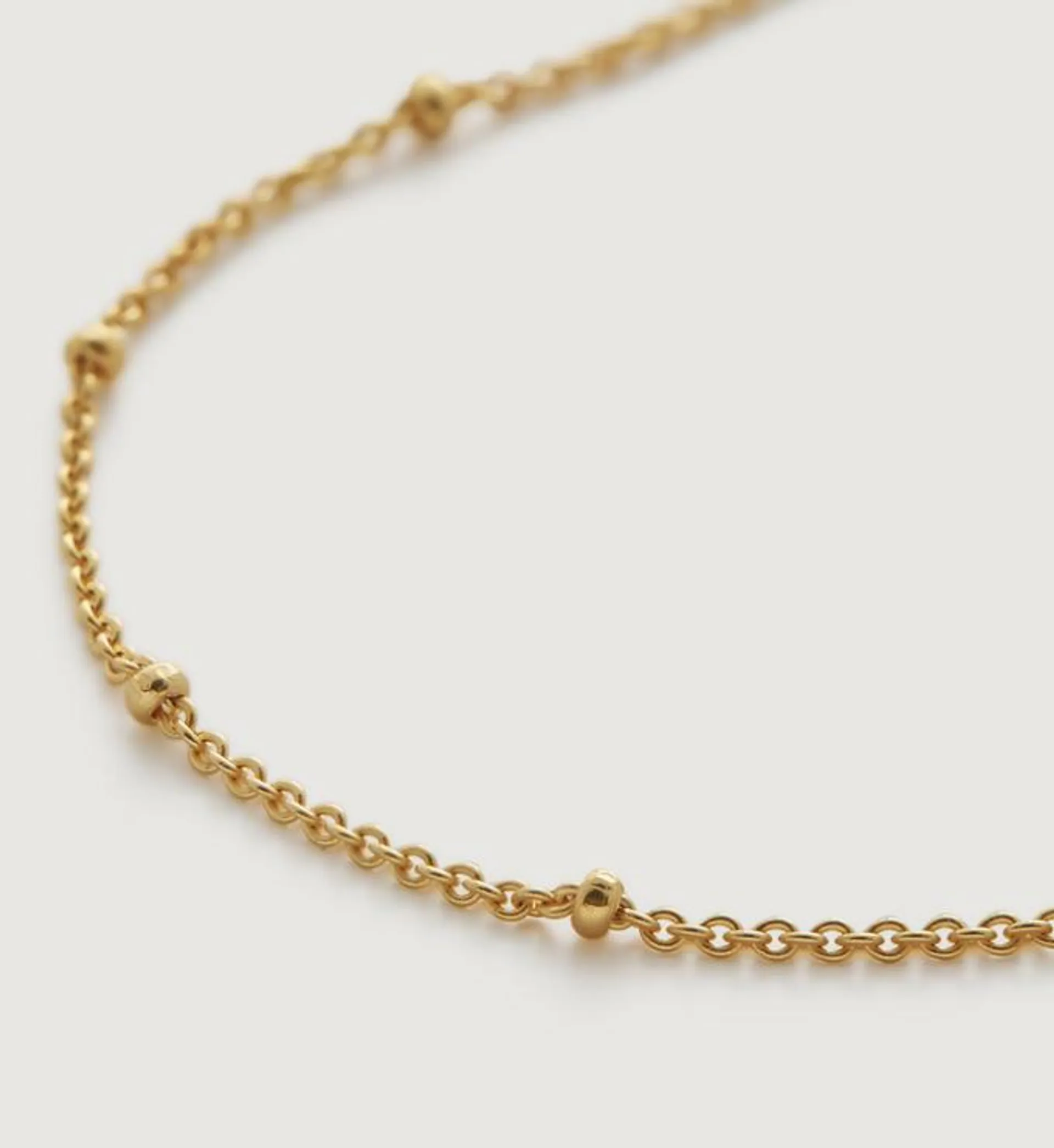 Fine Beaded Chain Necklace Adjustable 53-61cm/21-24'