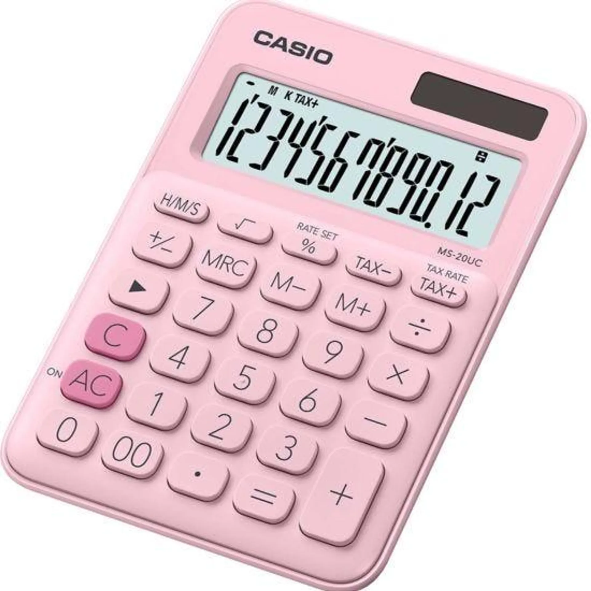 Casio MS-20UC-PK 12 Digit Calculator Pink