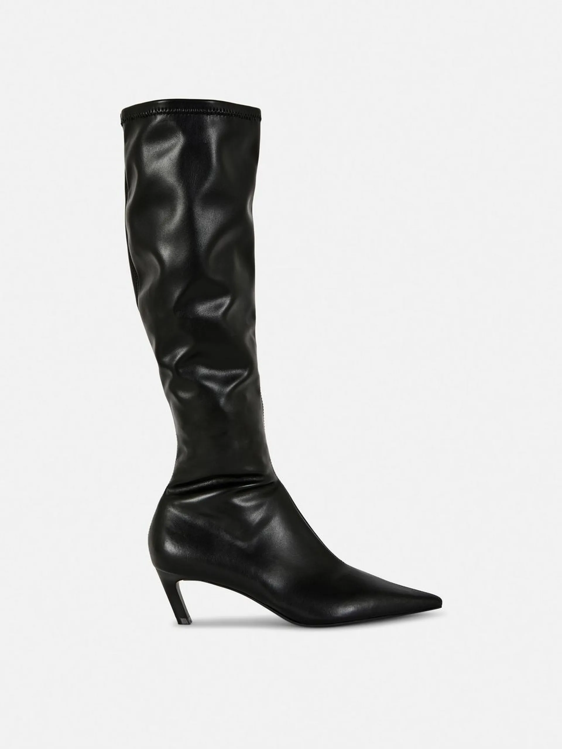 Rita Ora Heeled Pointed Toe Knee-High Boots