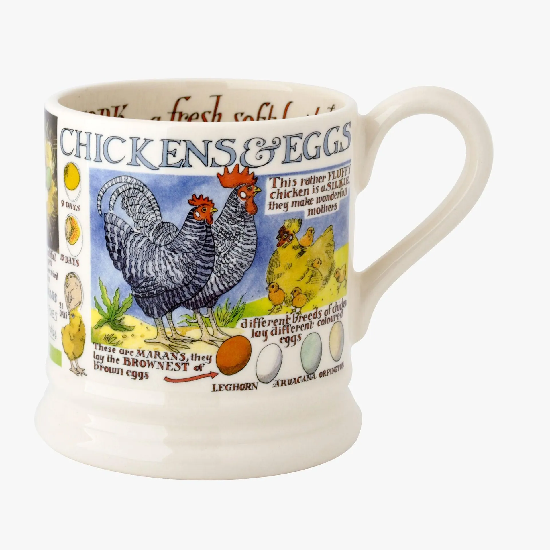 Chickens & Eggs 1/2 Pint Mug