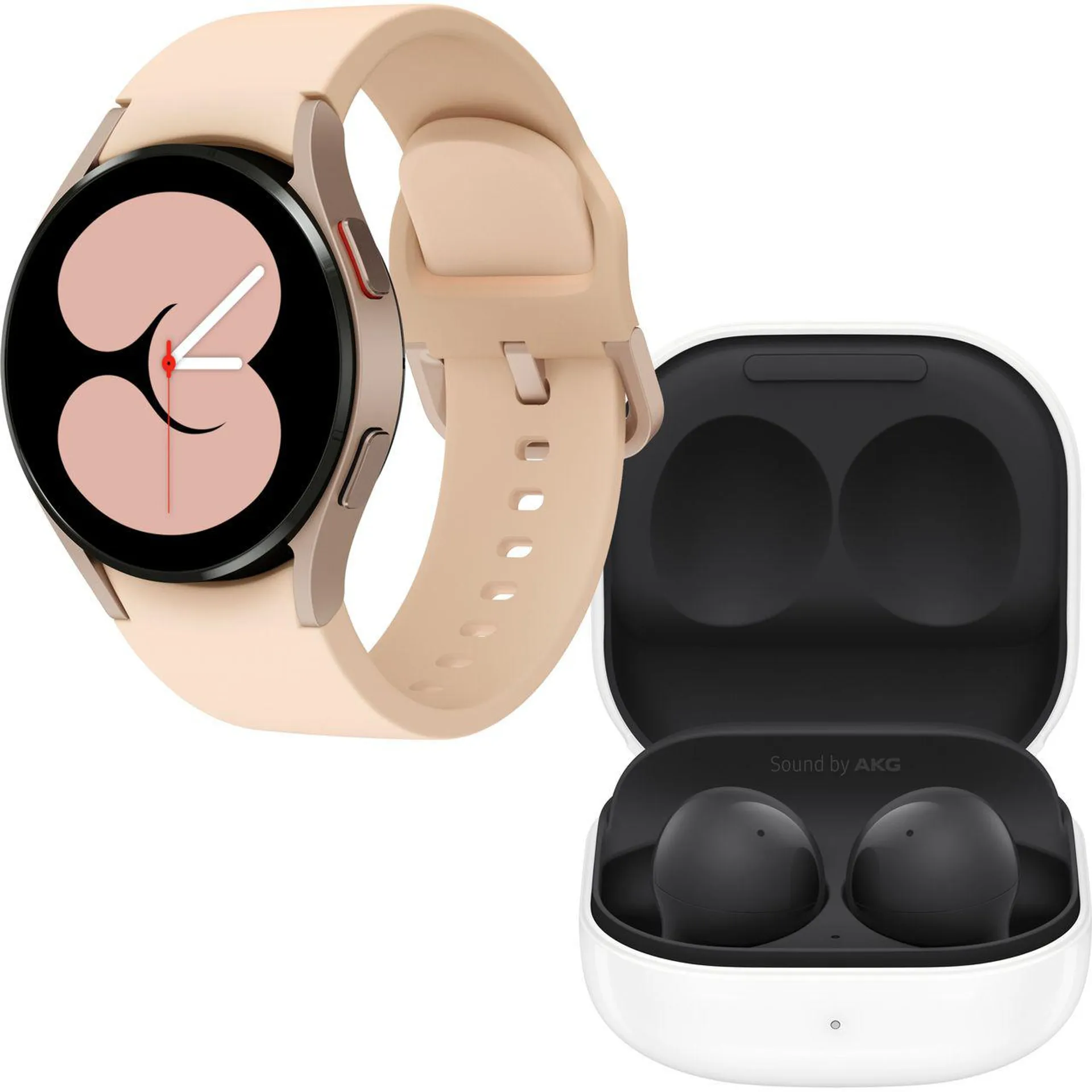 Samsung Galaxy Watch4 + Buds2 Bundle, GPS - 40mm - Pink Gold