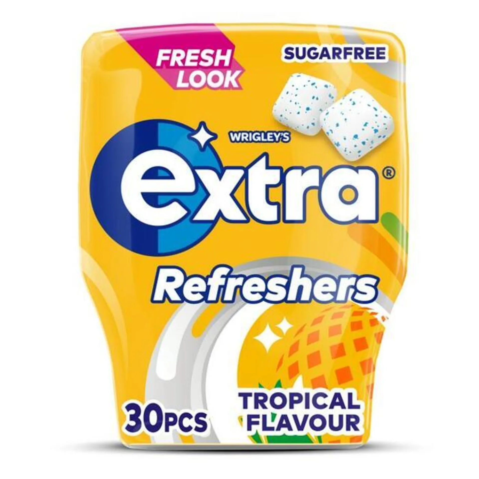 Extra Refreshers Tropical Chewing Gum (30 Pieces)