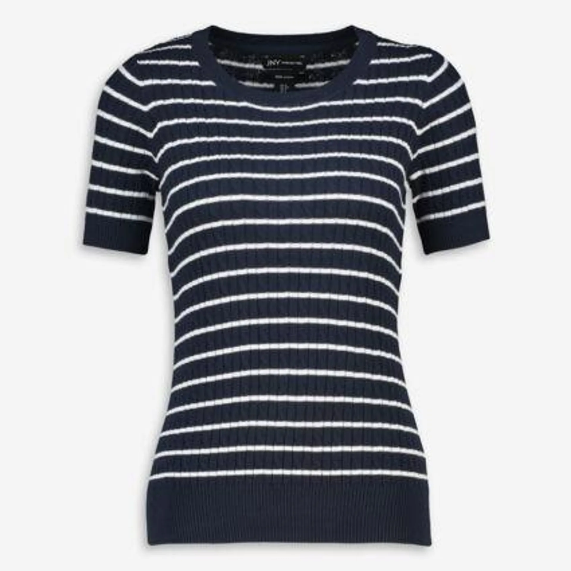 Navy Knit Top