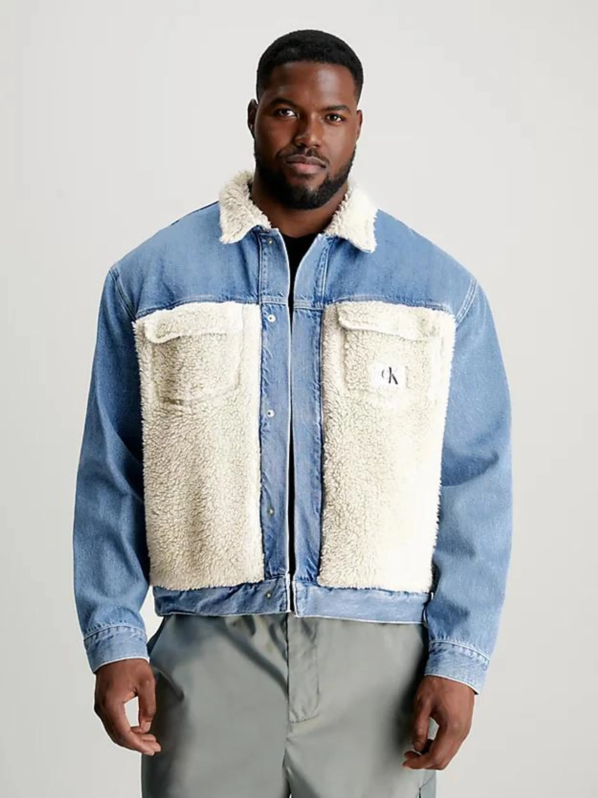 Unisex Sherpa Denim Jacket