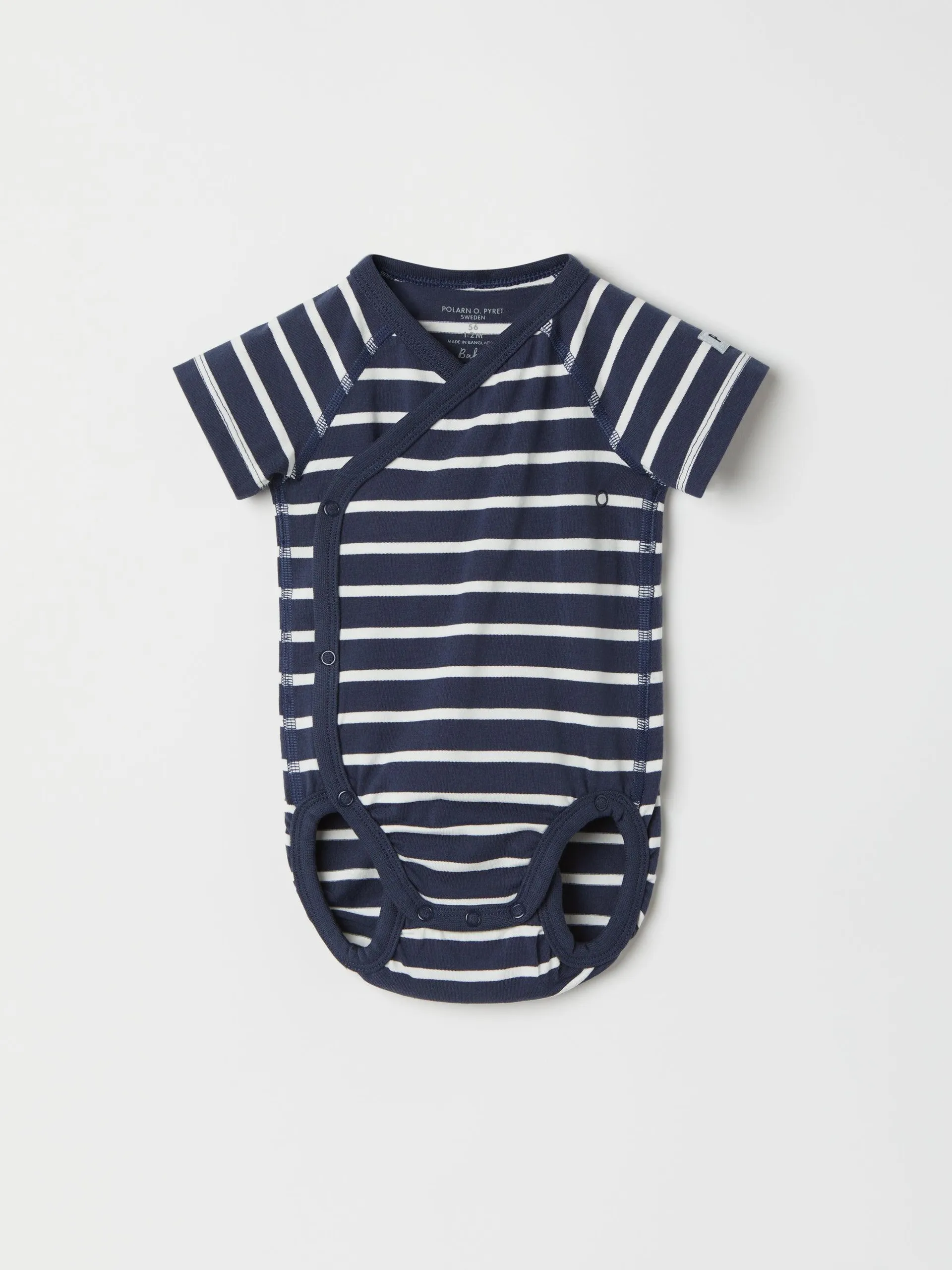 Striped Wraparound Babygrow