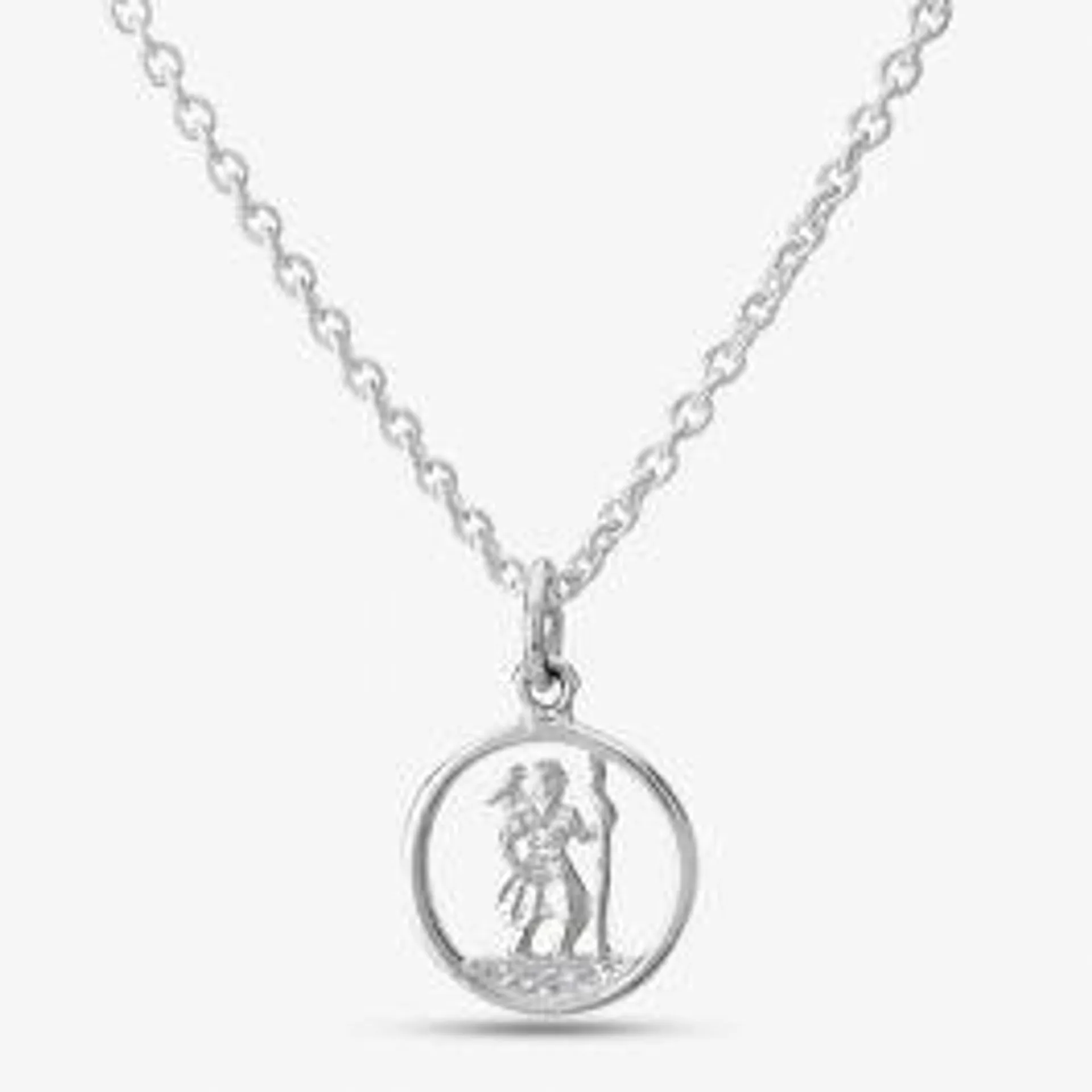 Silver Small Cut Out St Christopher P40-8480-SC1118