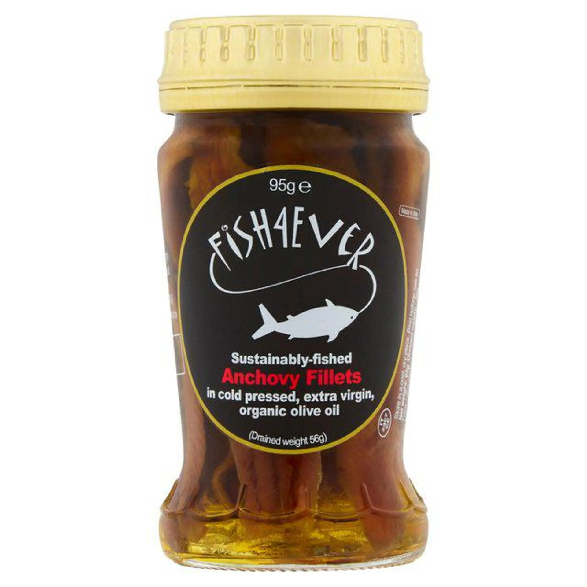 Fish 4 Ever Anchovies in Organic Olive Oil