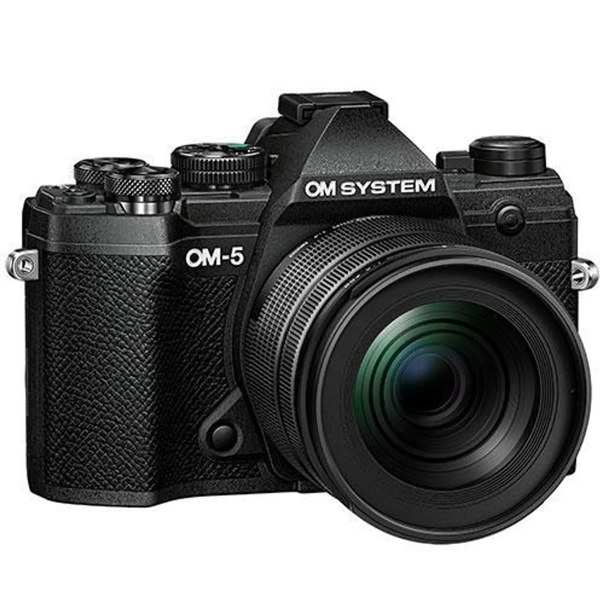 OM System OM-5 Mirrorless Camera in Black with 12-45mm F4 Pro Lens