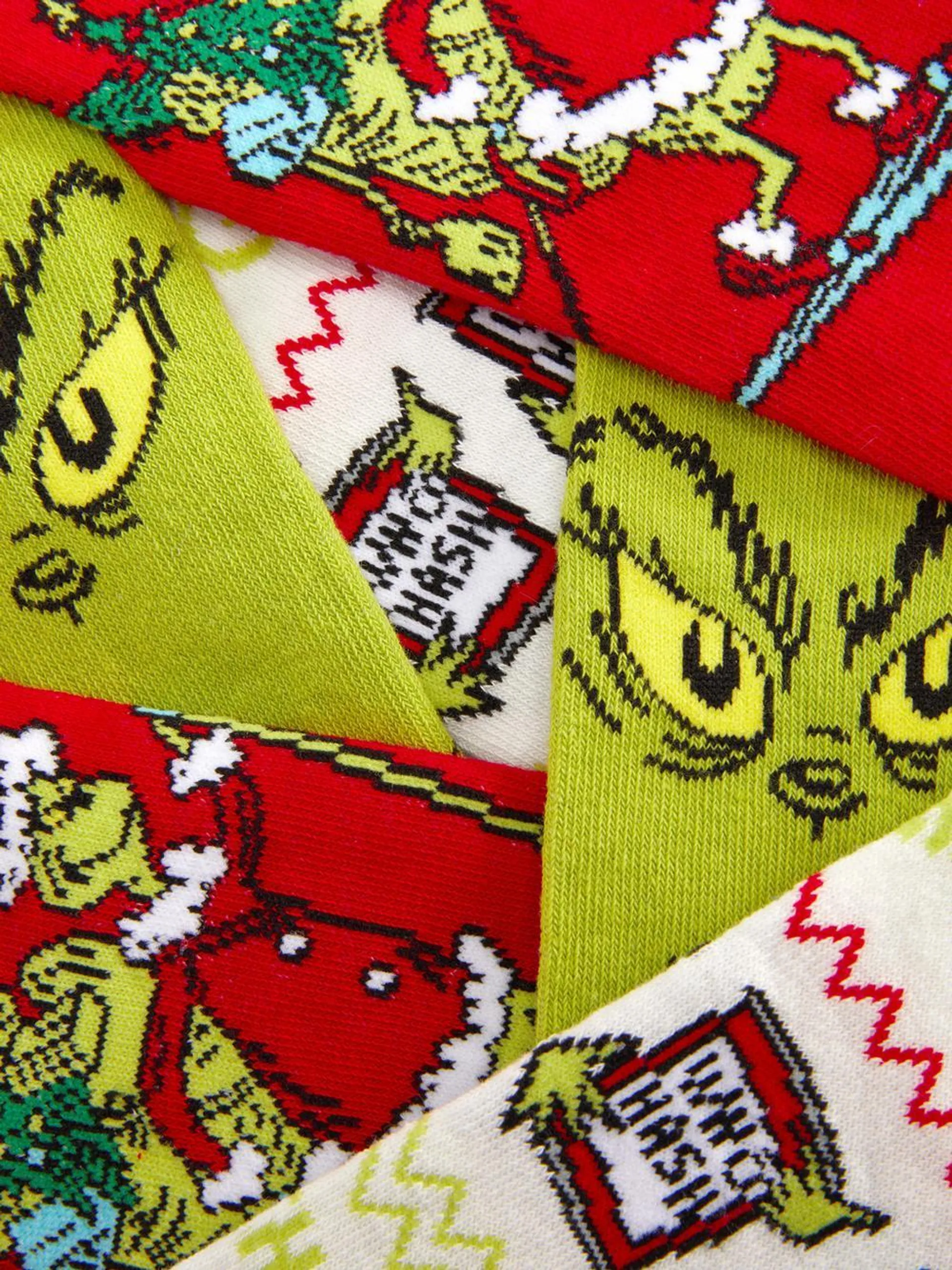 3pk The Grinch Trainer Socks