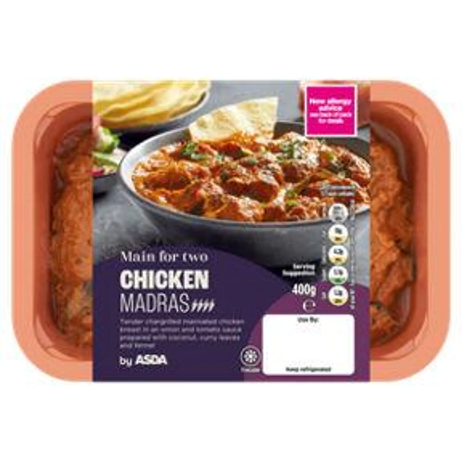 ASDA Main For Two Chicken Madras 400g