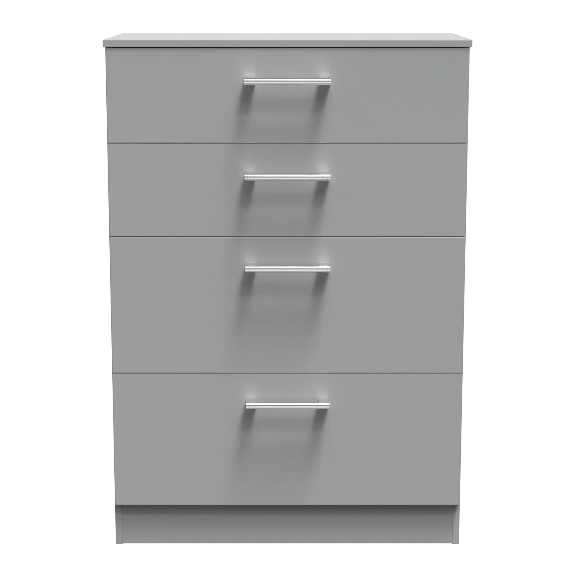 Denver Ready Assembled Chest Of Drawers with 4 Drawers - Grey