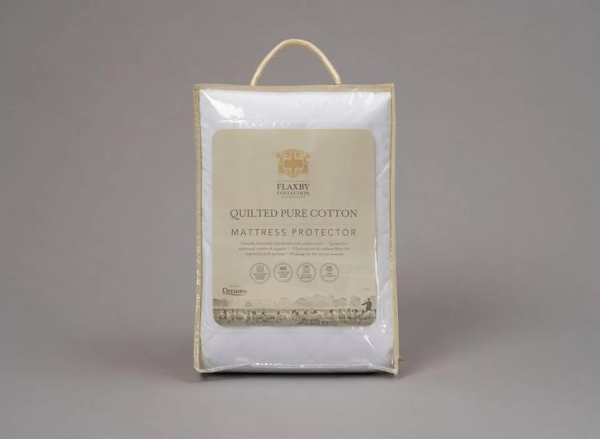 Flaxby Quilted Pure Cotton Mattress Protector