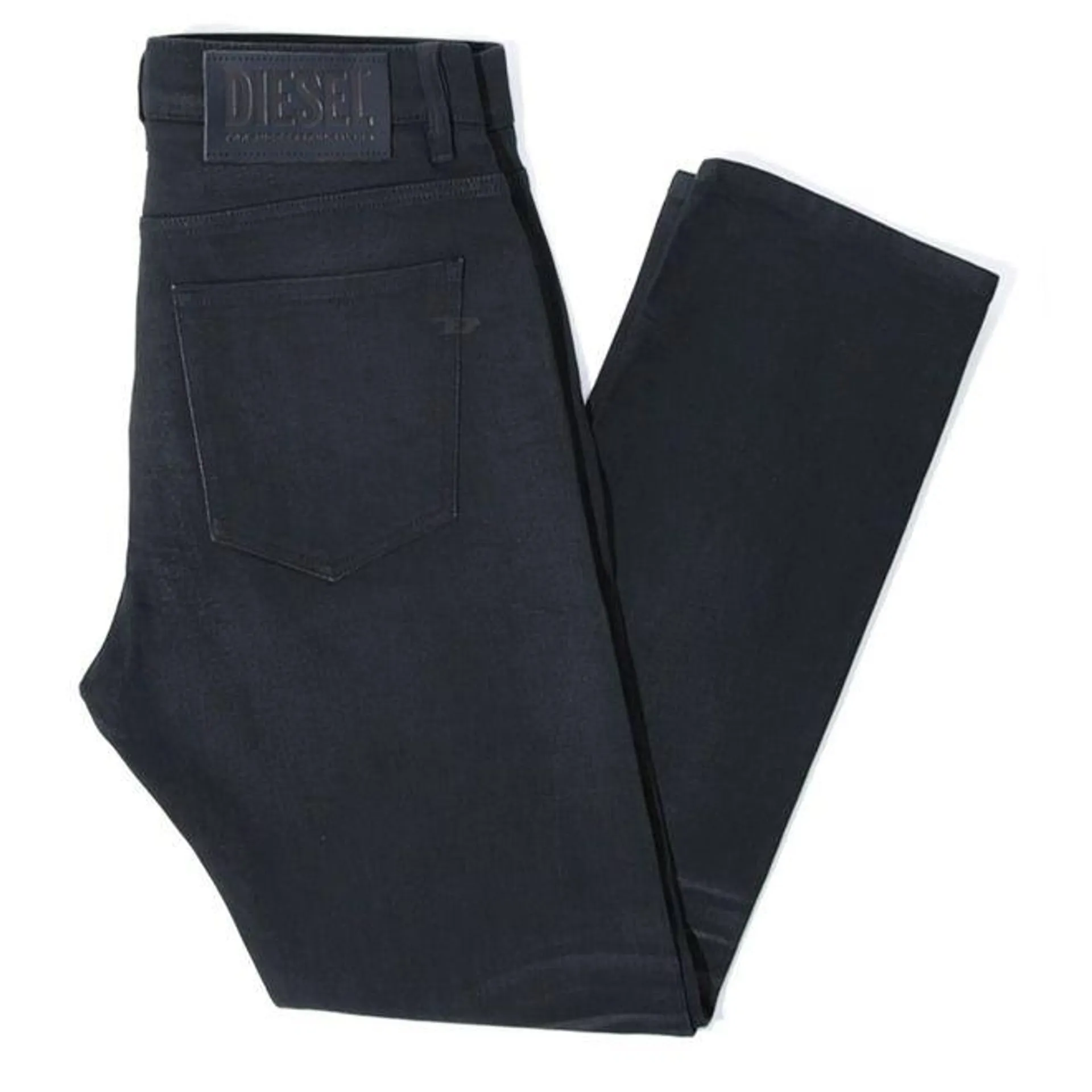 Diesel Mens DViker Organic Cotton Straight Fit Jeans in Black