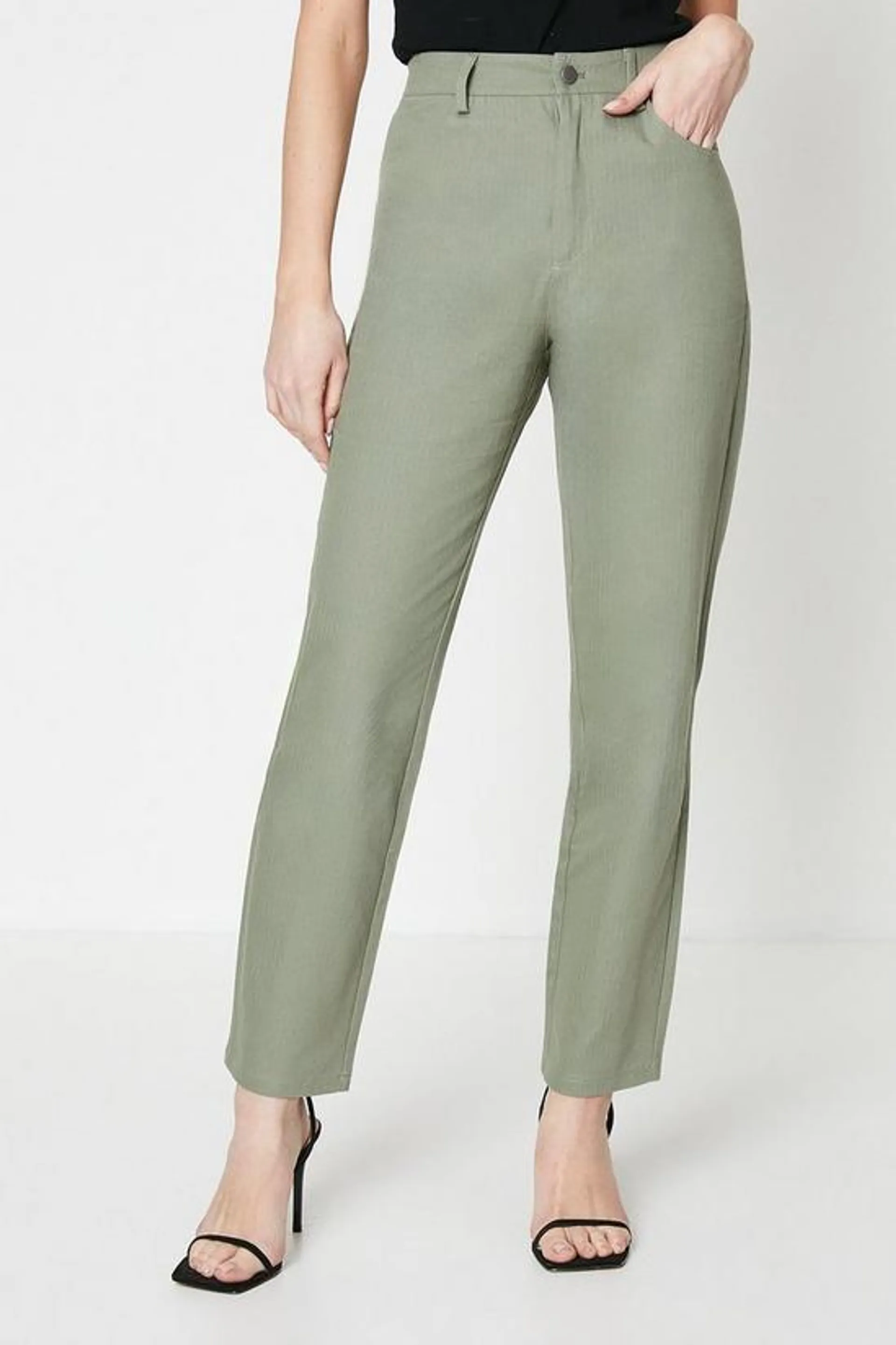 Tapered Leg Twill Trouser