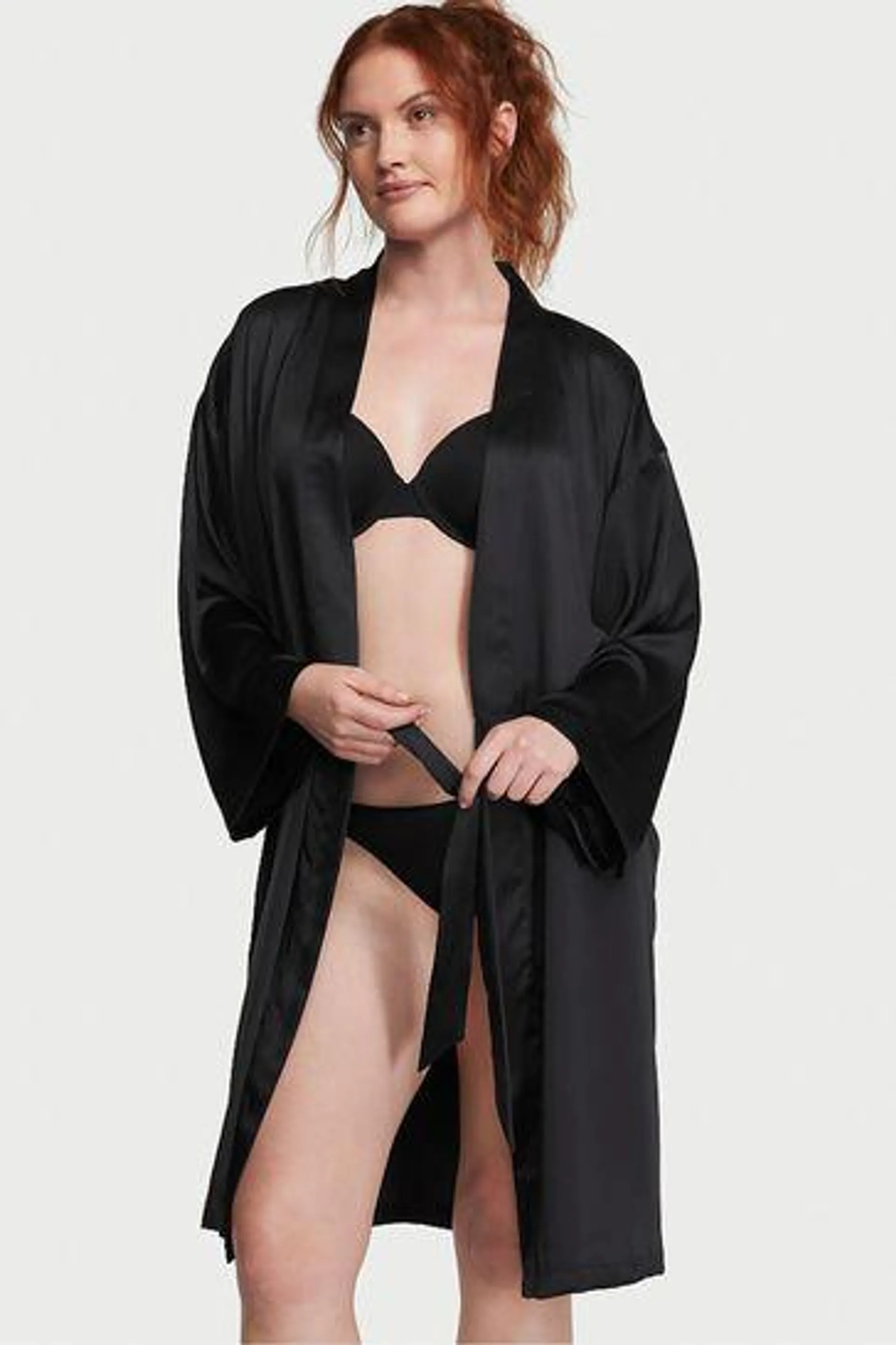 Satin Midi Robe