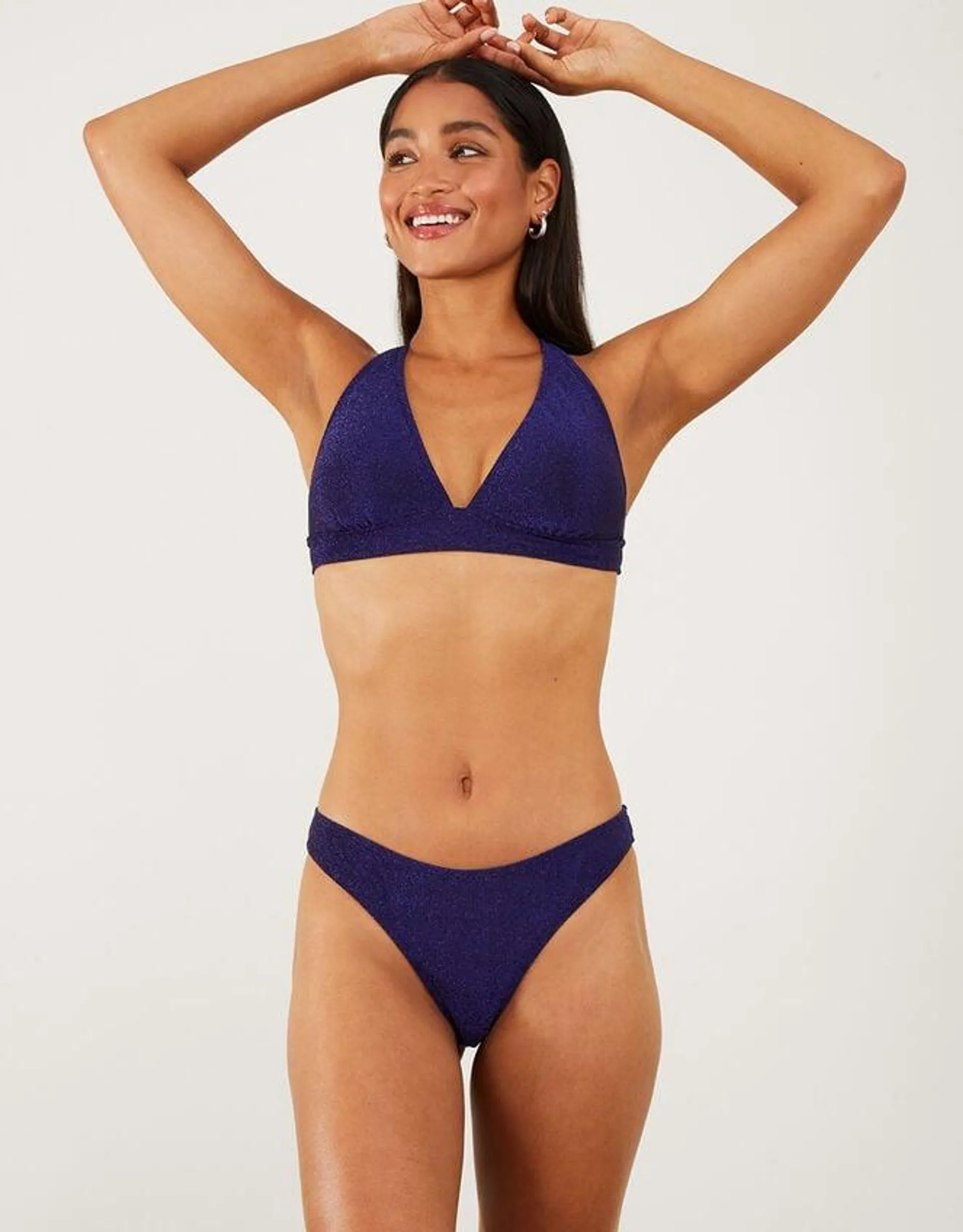 Shimmer Bikini Briefs Blue