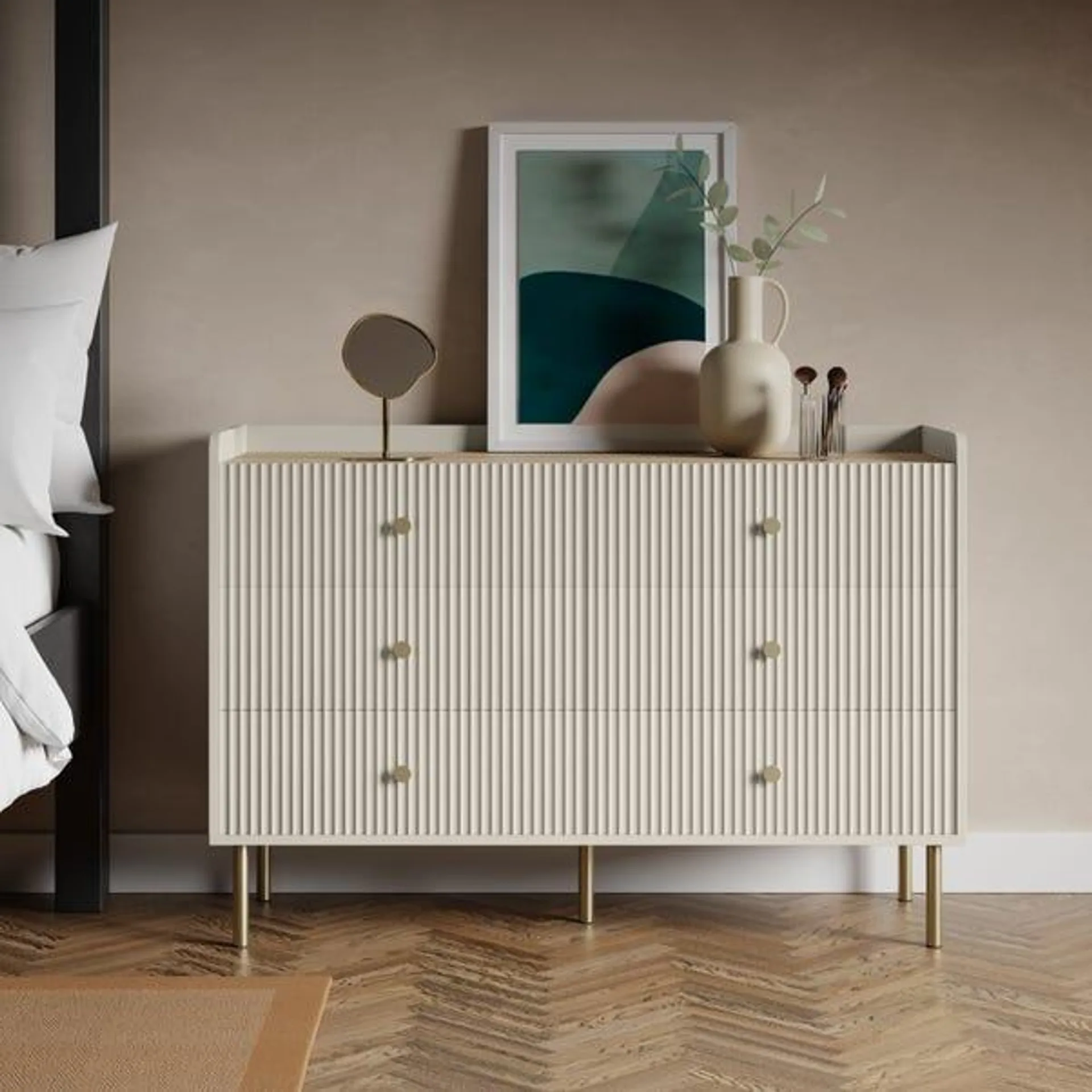 Georgi Wide 6 Drawer Chest