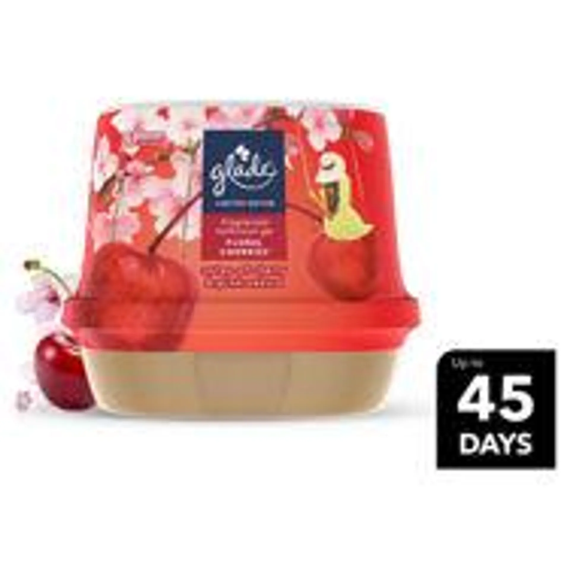 Glade Bathoom Gel Air Freshener Floral Cherries 180g