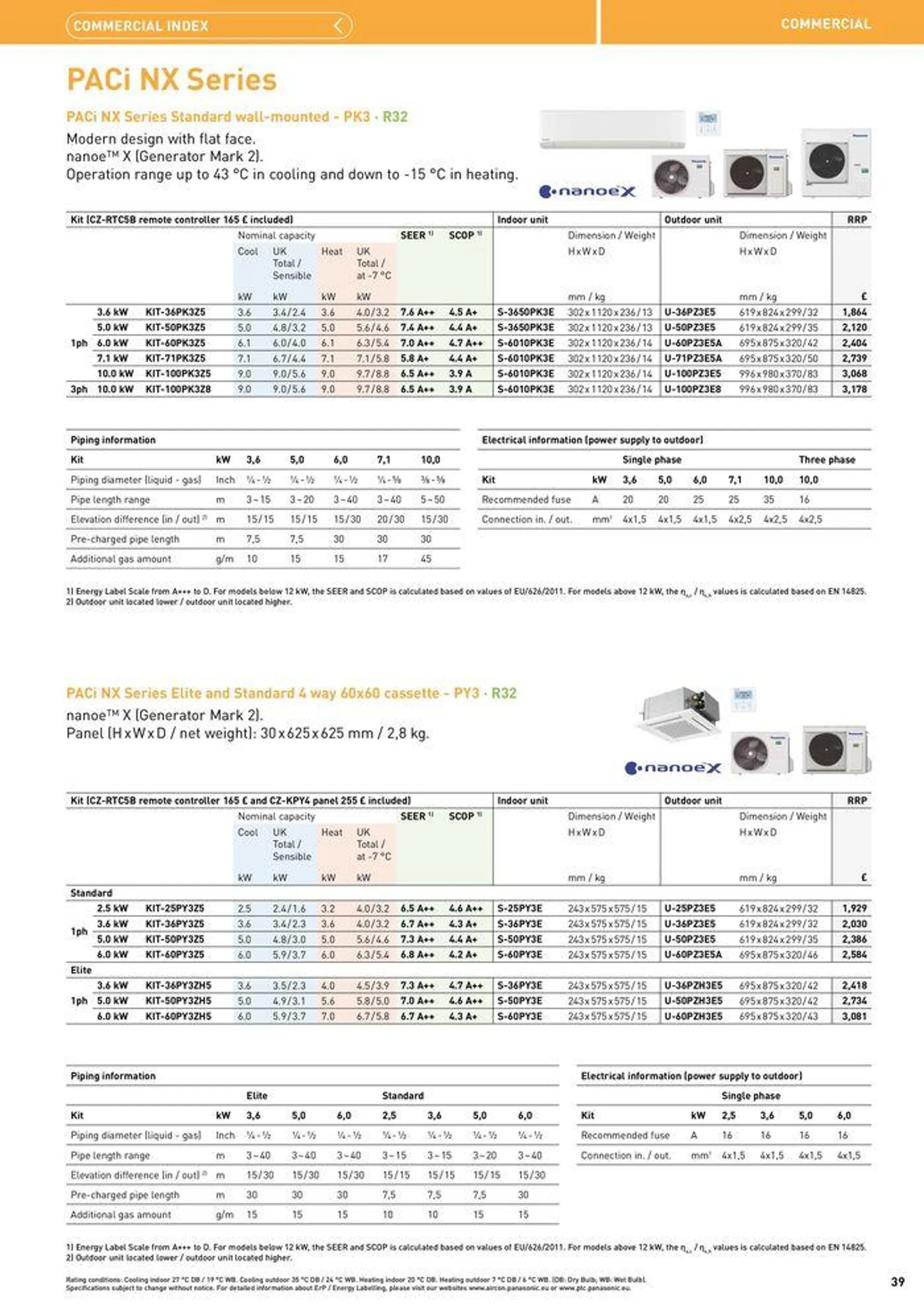 Price List 2024 / 2025 from 12 August to 31 December 2025 - Catalogue Page 39