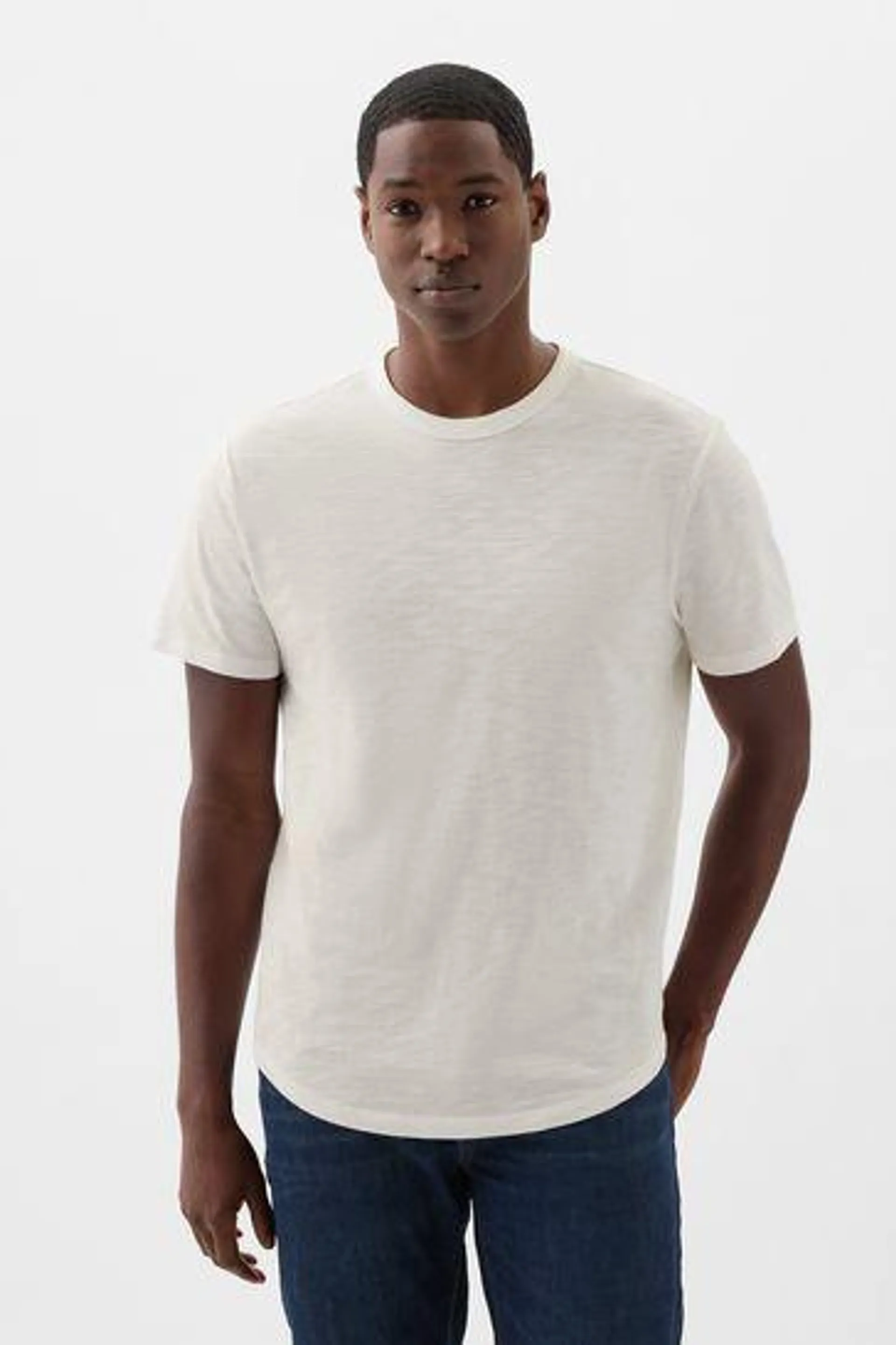 Cotton Crew Neck Short Sleeve T-Shirt