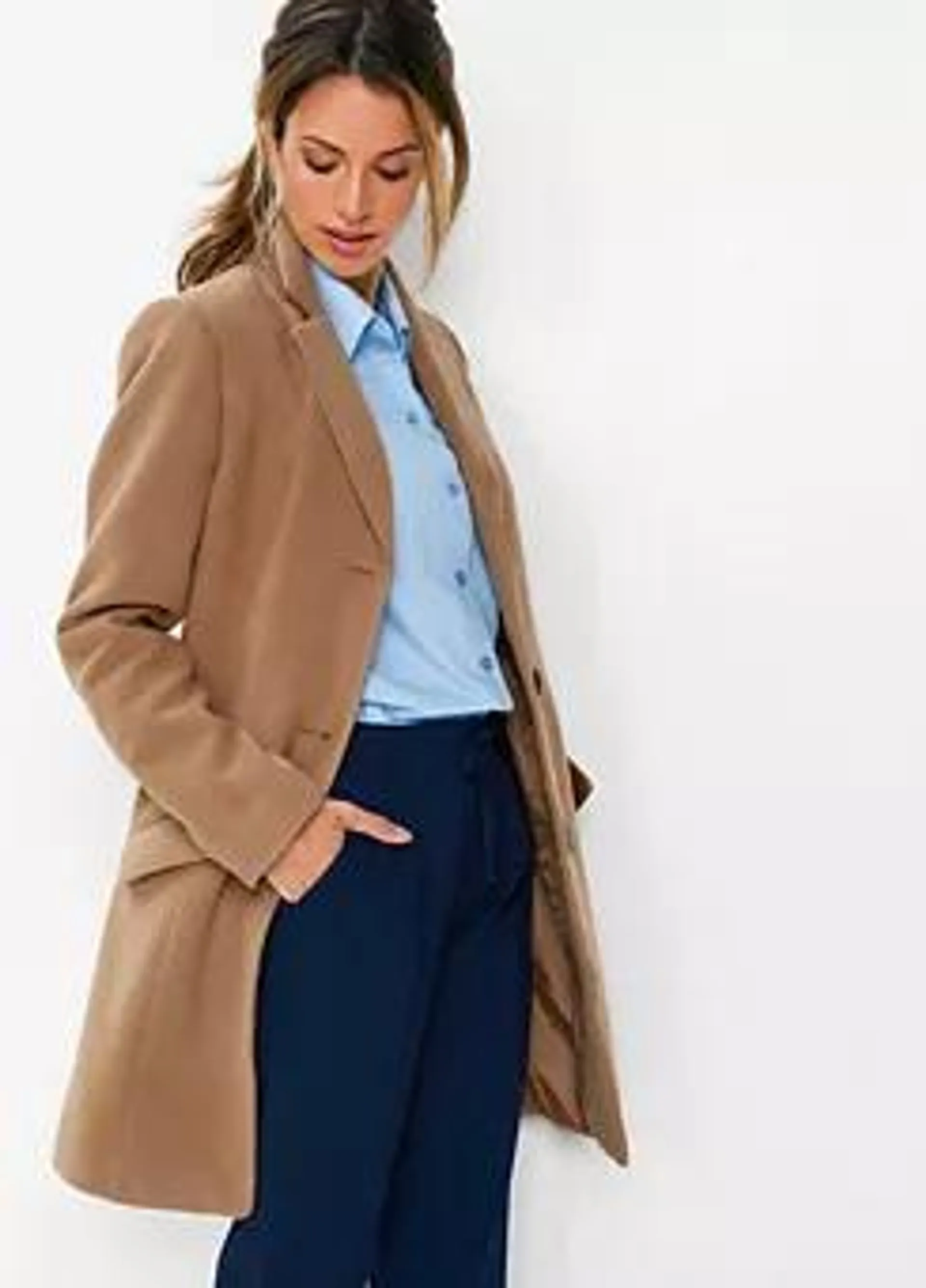 Tailored Button-Up Coat