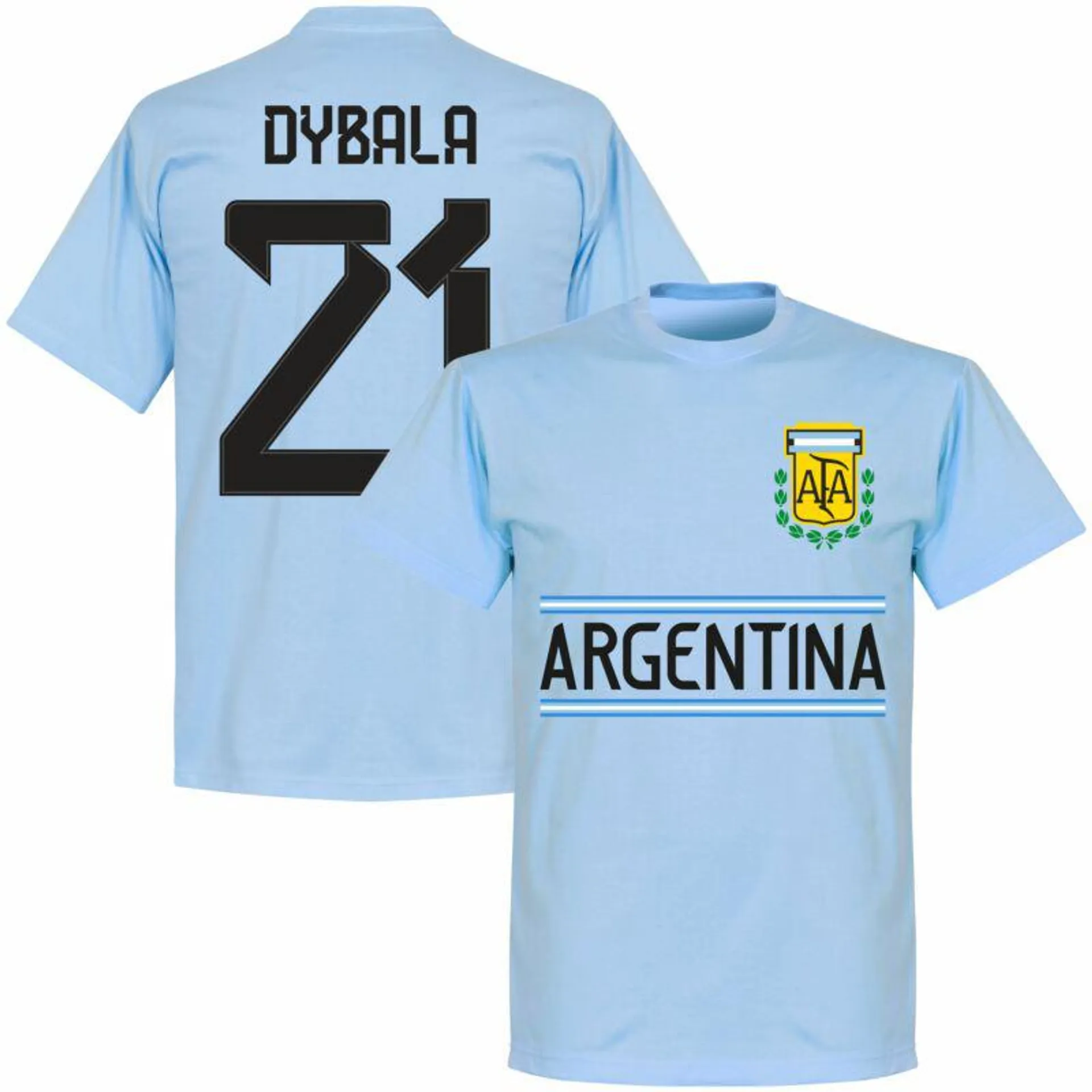 Argentina Dybala 21 Team KIDS T-shirt - Sky Blue