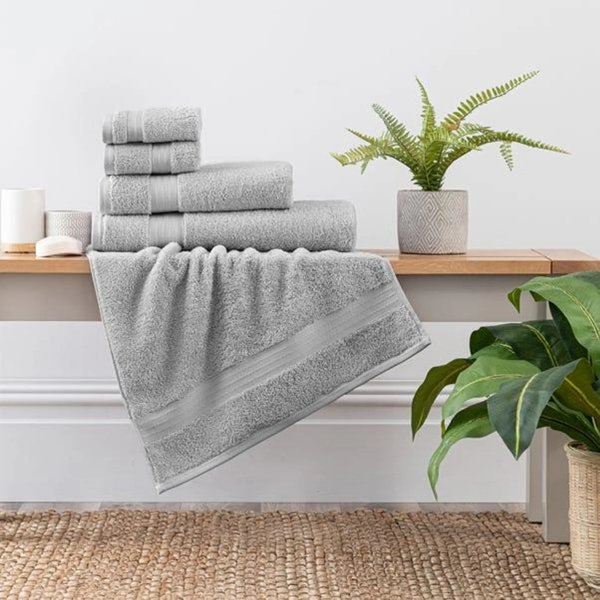 Silver Egyptian Cotton Towel