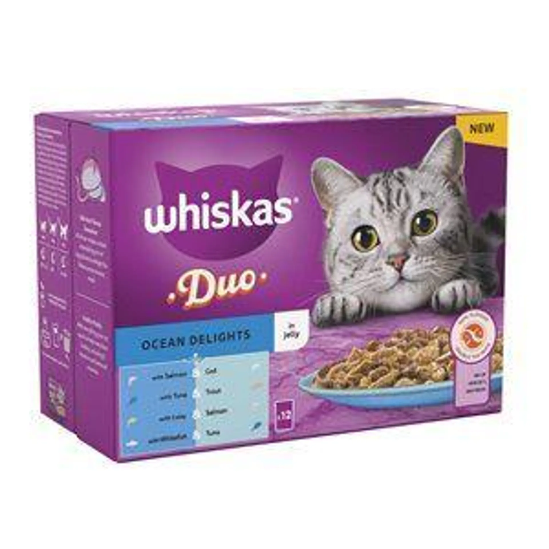 Whiskas 1+ Duo Ocean Delights In Jelly Multipack