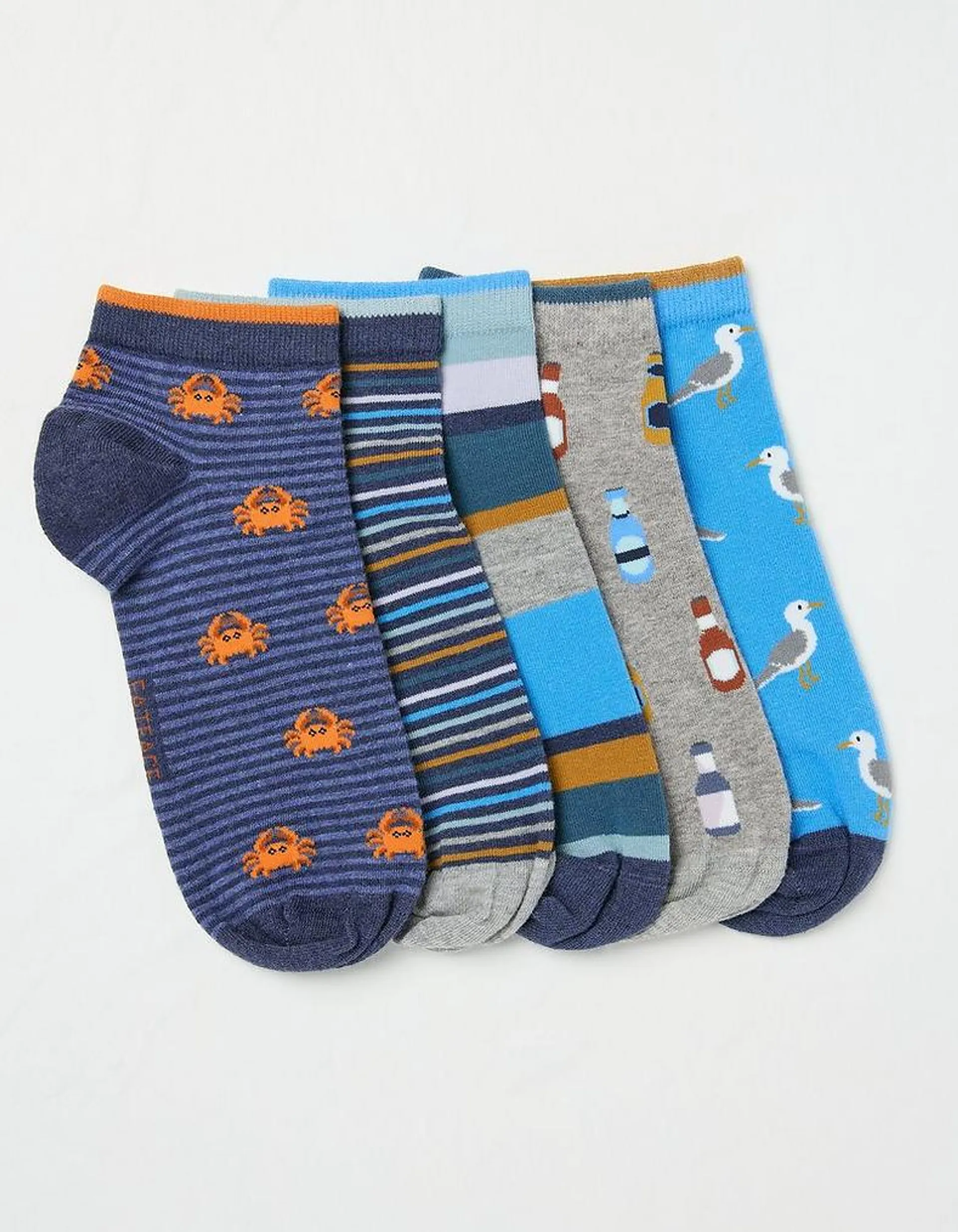 5 Pack Seaside Socks