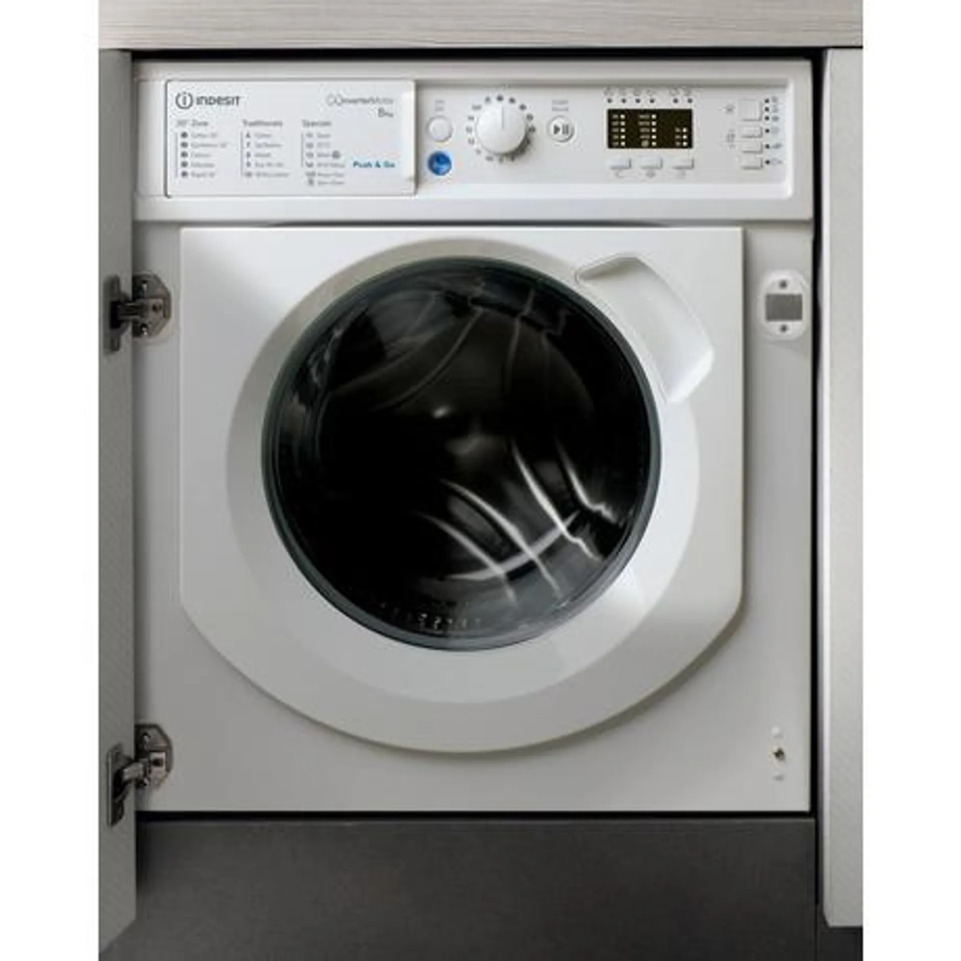 Indesit BIWMIL81485UK 8kg 1400 Spin Integrated Washing Machine - White