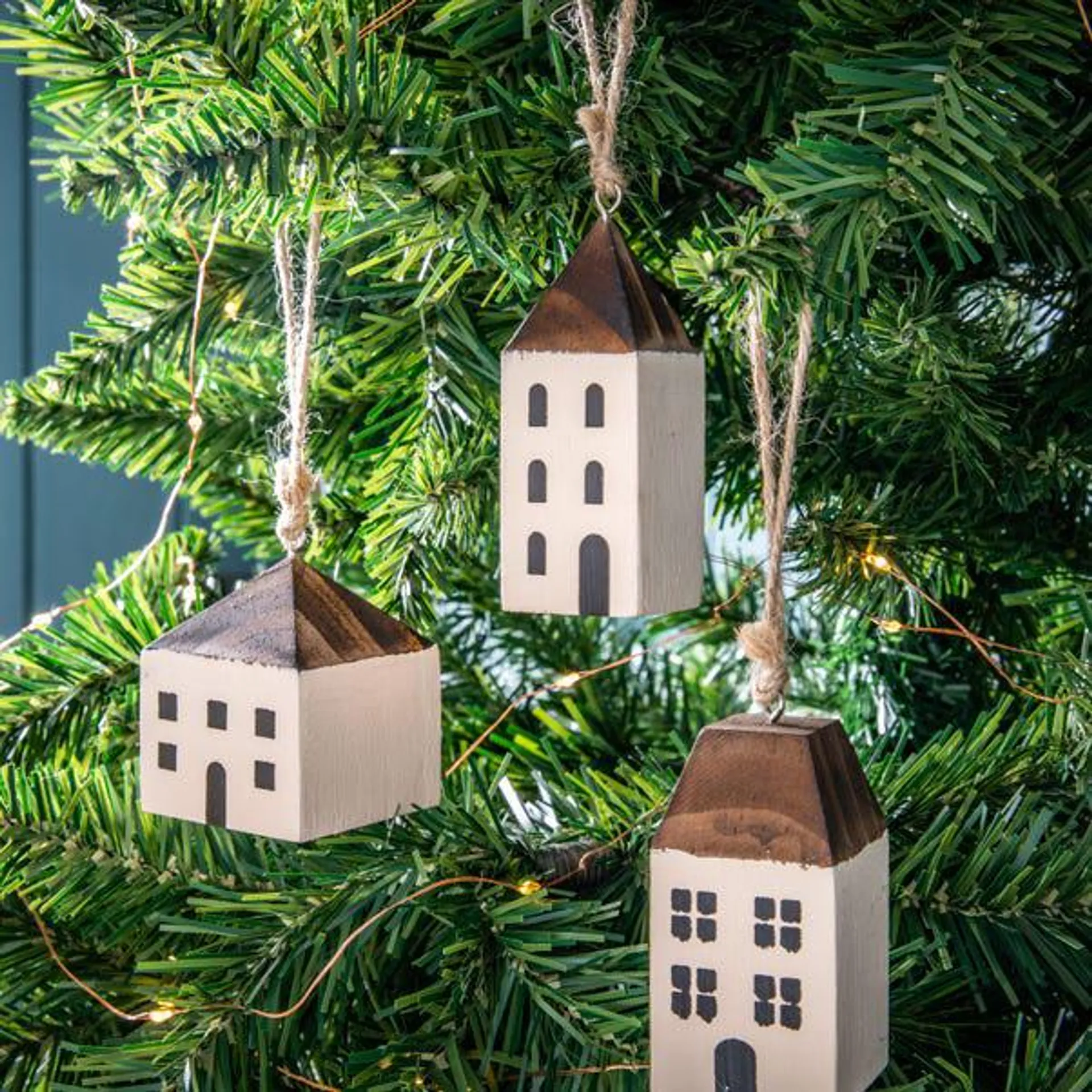 Set of 6 Rustic House Decorations