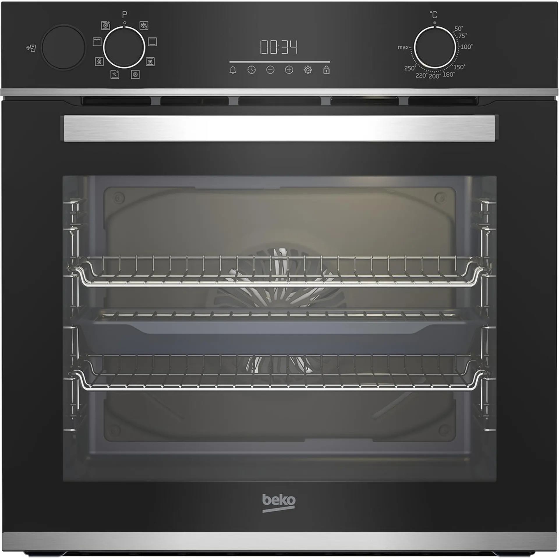 Beko AeroPerfect™ RecycledNet® BBIS25300XC Built In Electric Single Oven with added Steam Function - Stainless Steel - A Rated