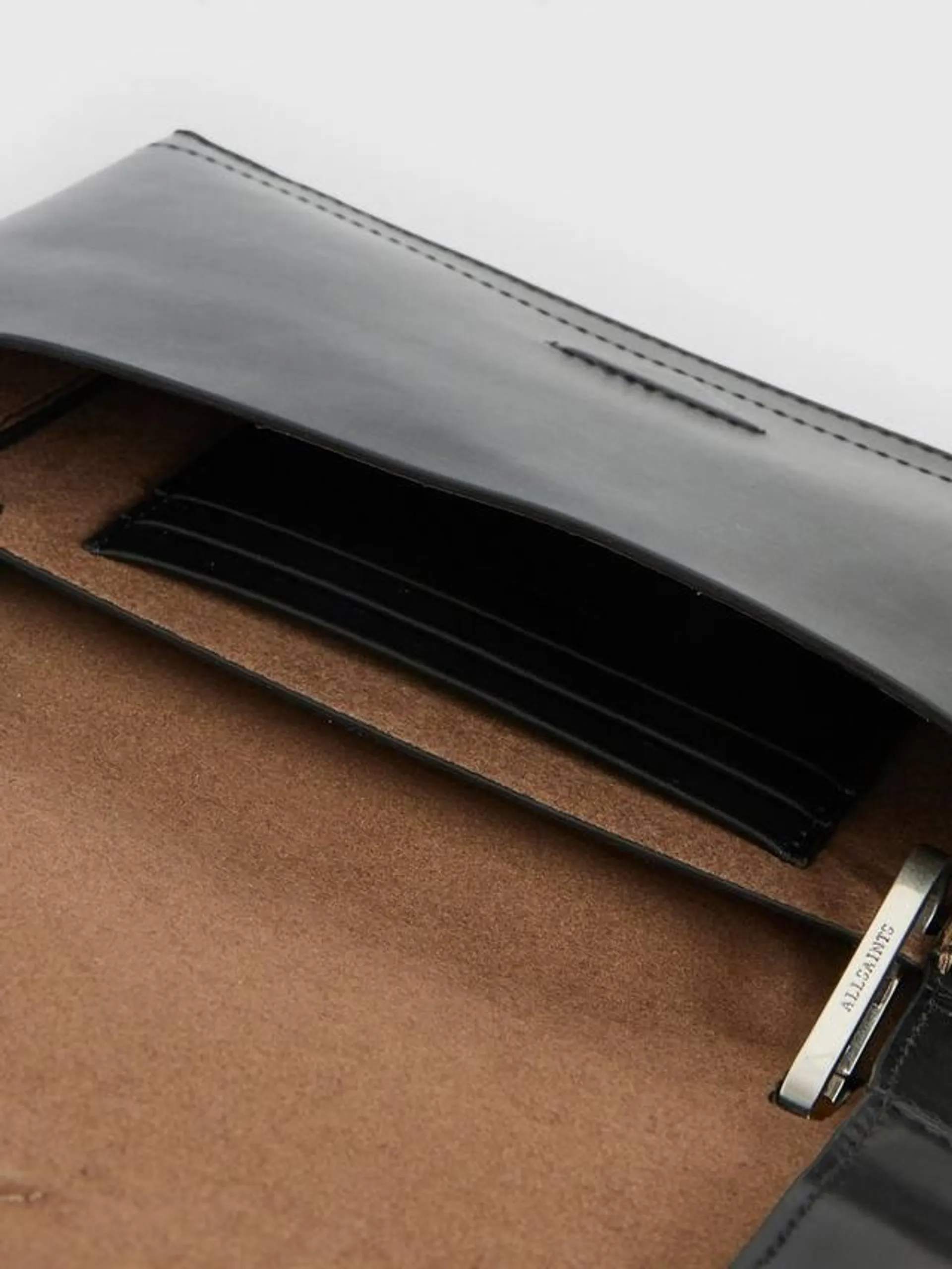 Yua Leather Clutch Bag